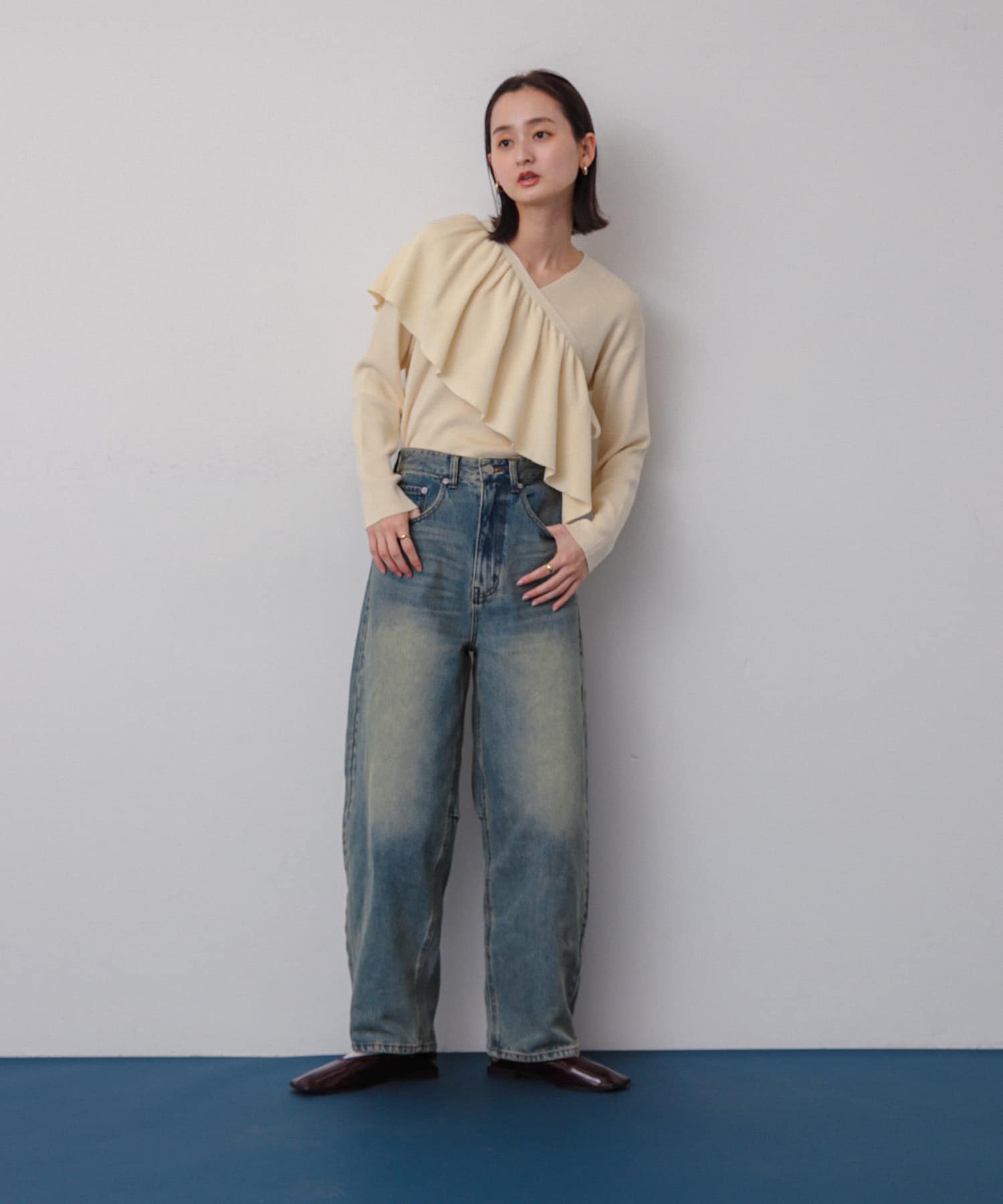 身長：158cm サイズ：one