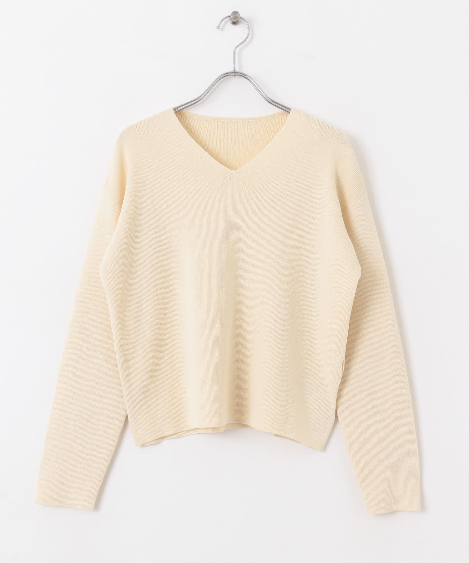 2WAYフリルレイヤードセーター IVORY one
