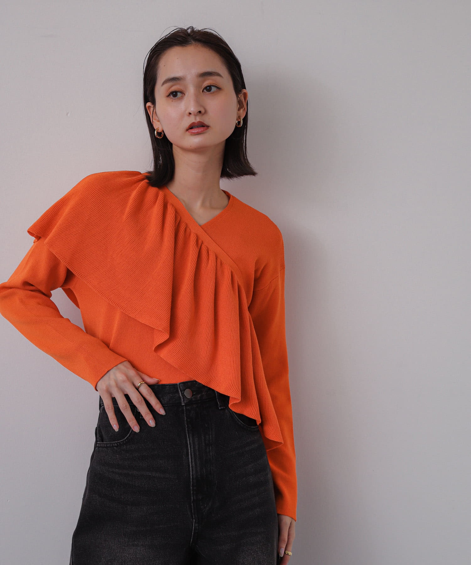 身長：158cm サイズ：one