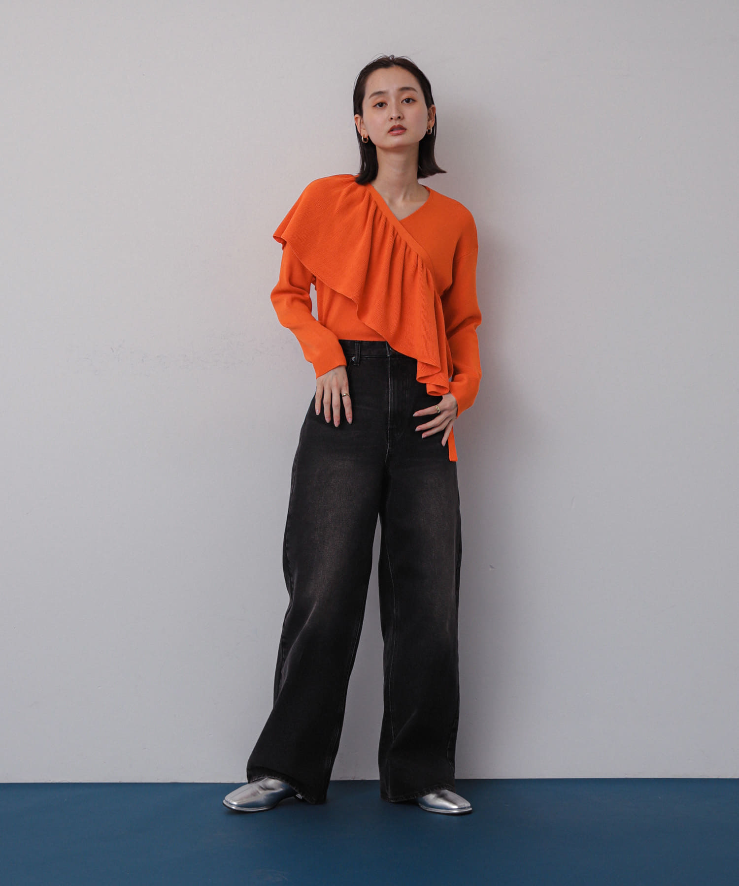 身長：158cm サイズ：one