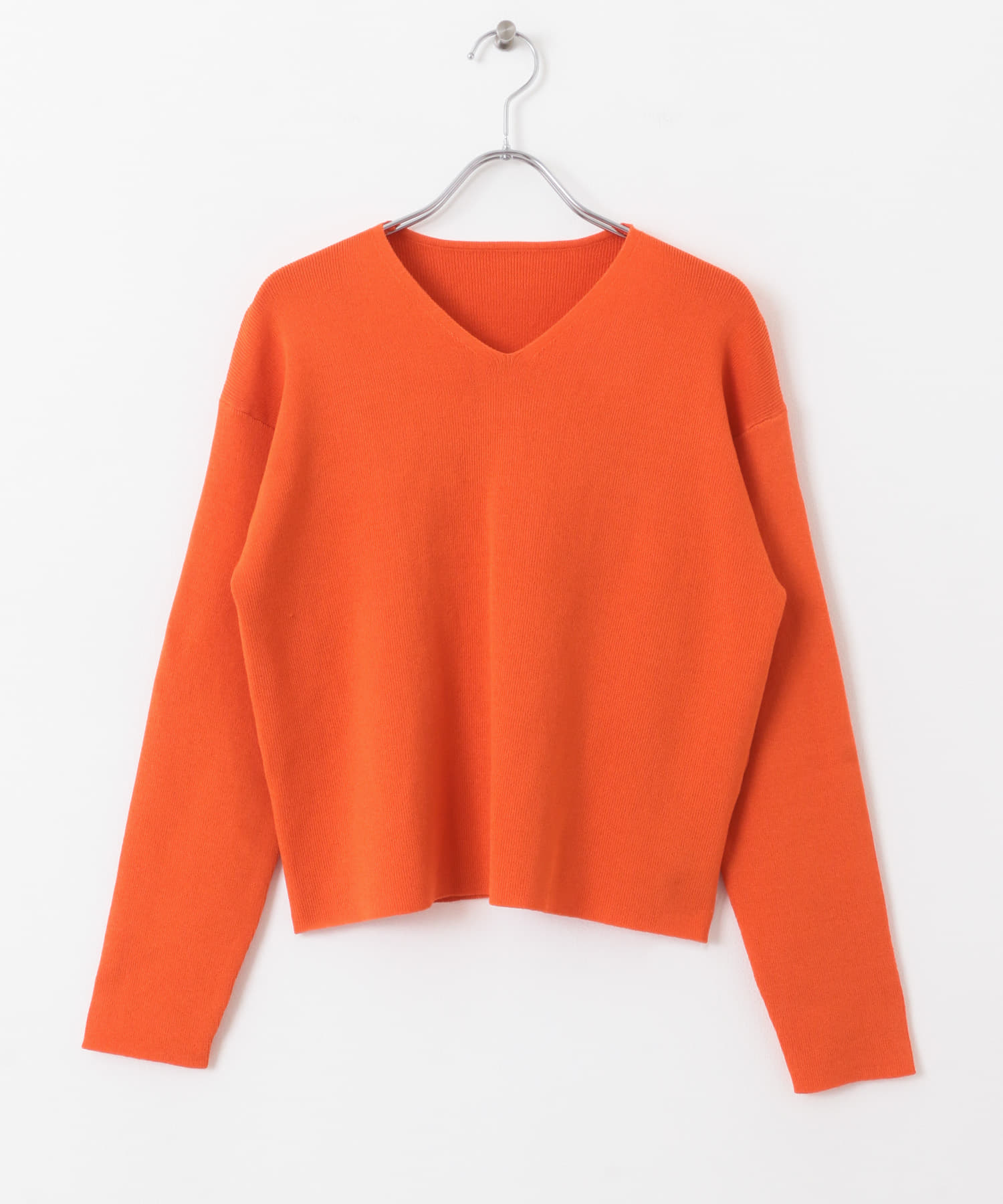 2WAYフリルレイヤードセーター ORANGE one