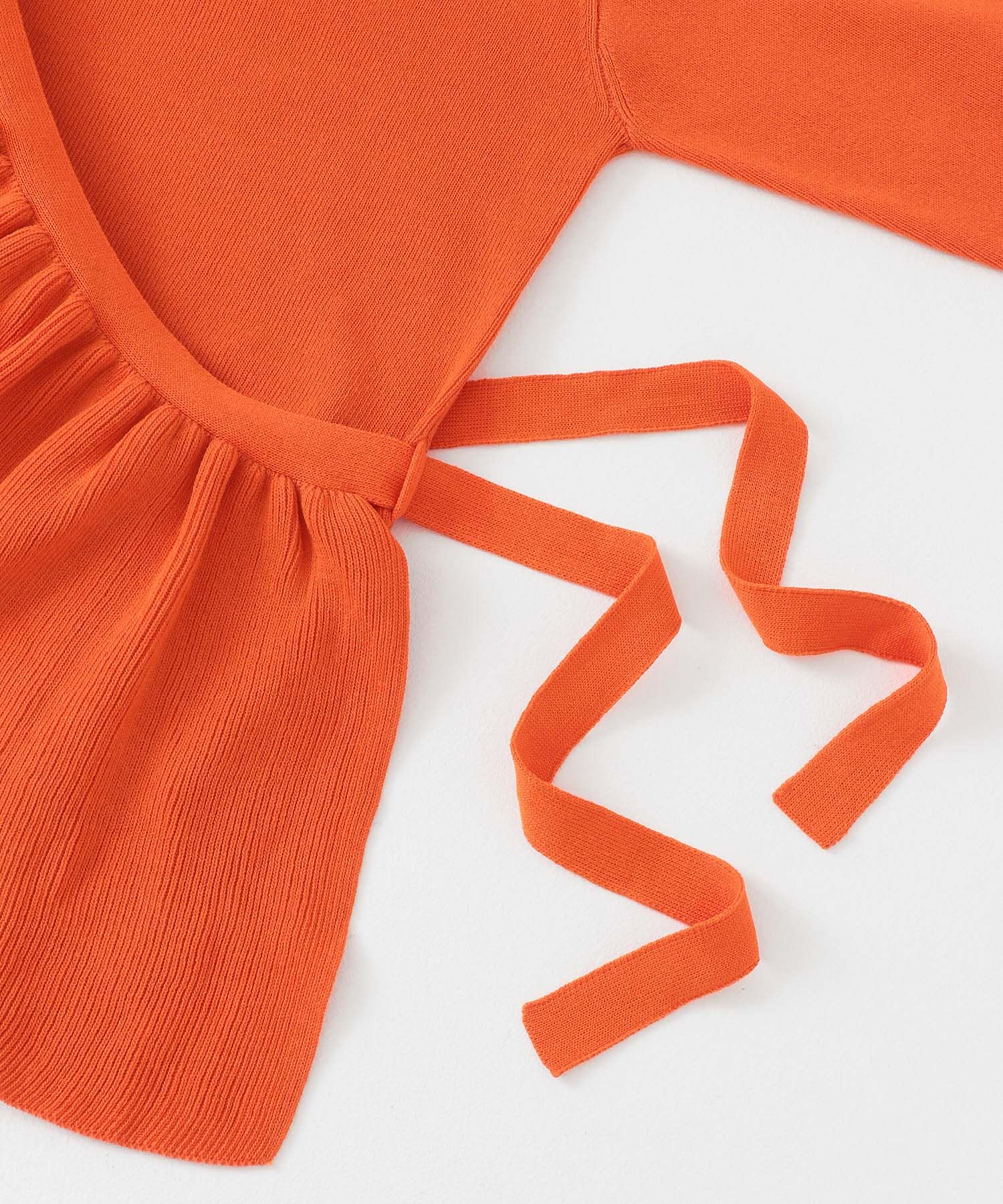 2WAYフリルレイヤードセーター ORANGE one
