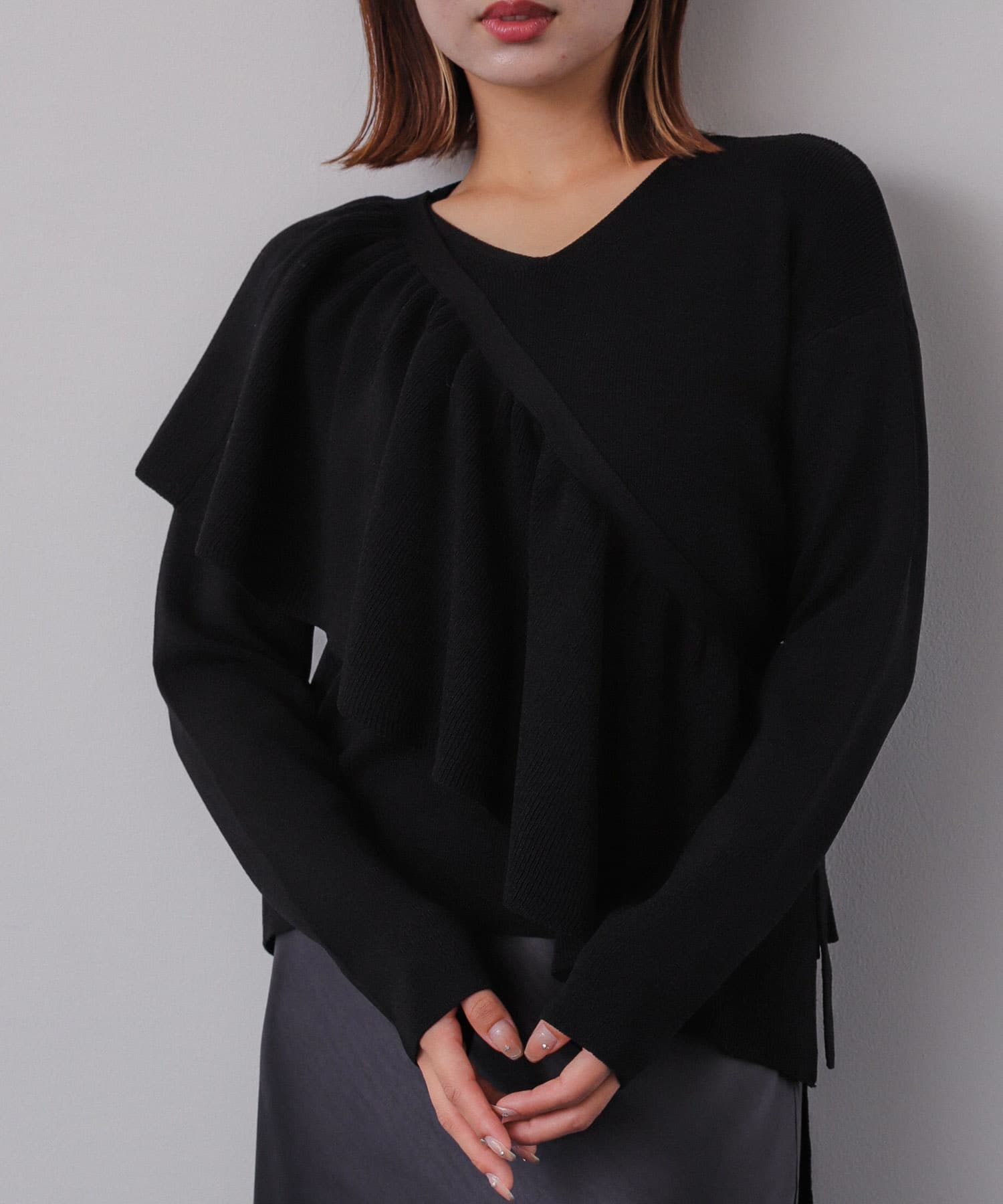 身長：158cm サイズ：one