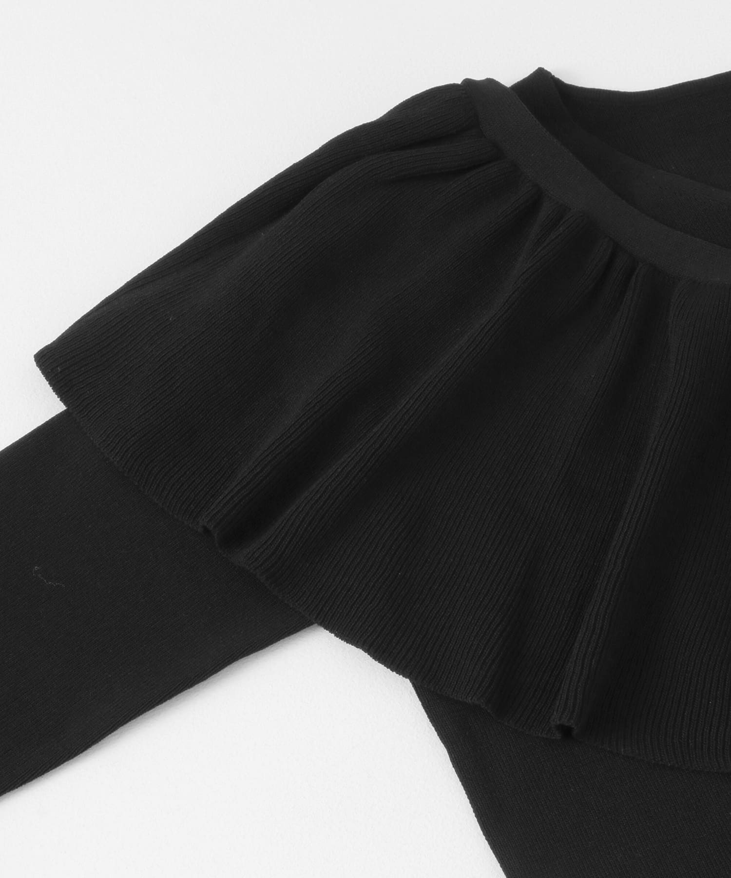 2WAYフリルレイヤードセーター BLACK one