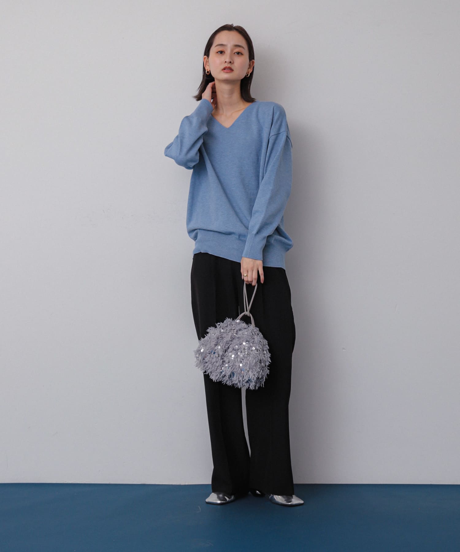 身長：158cm サイズ：one