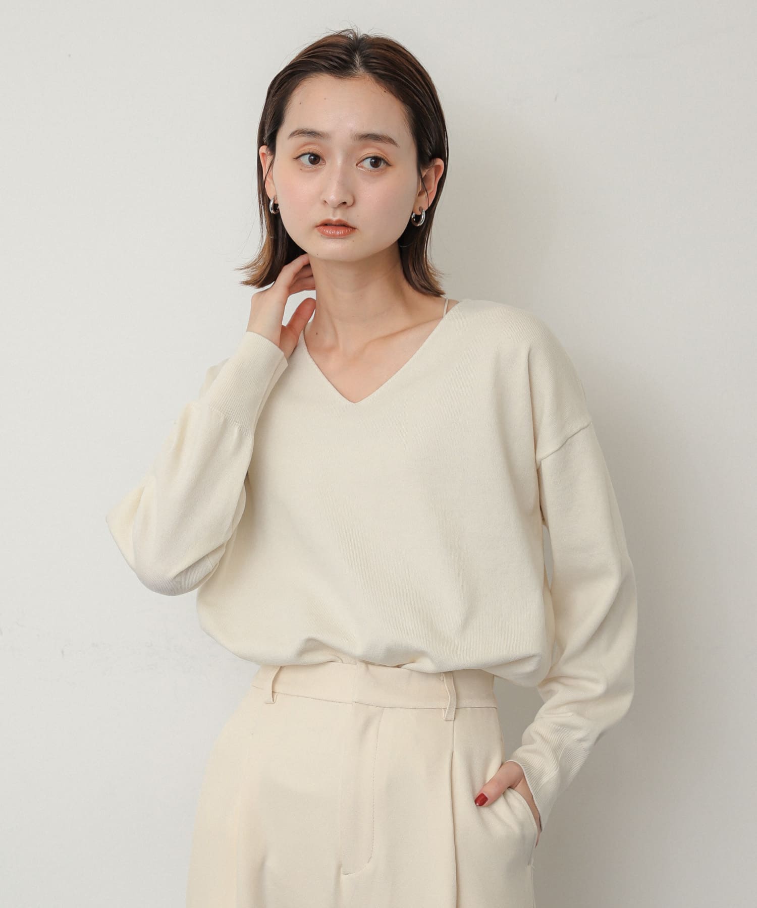 身長：158cm サイズ：one