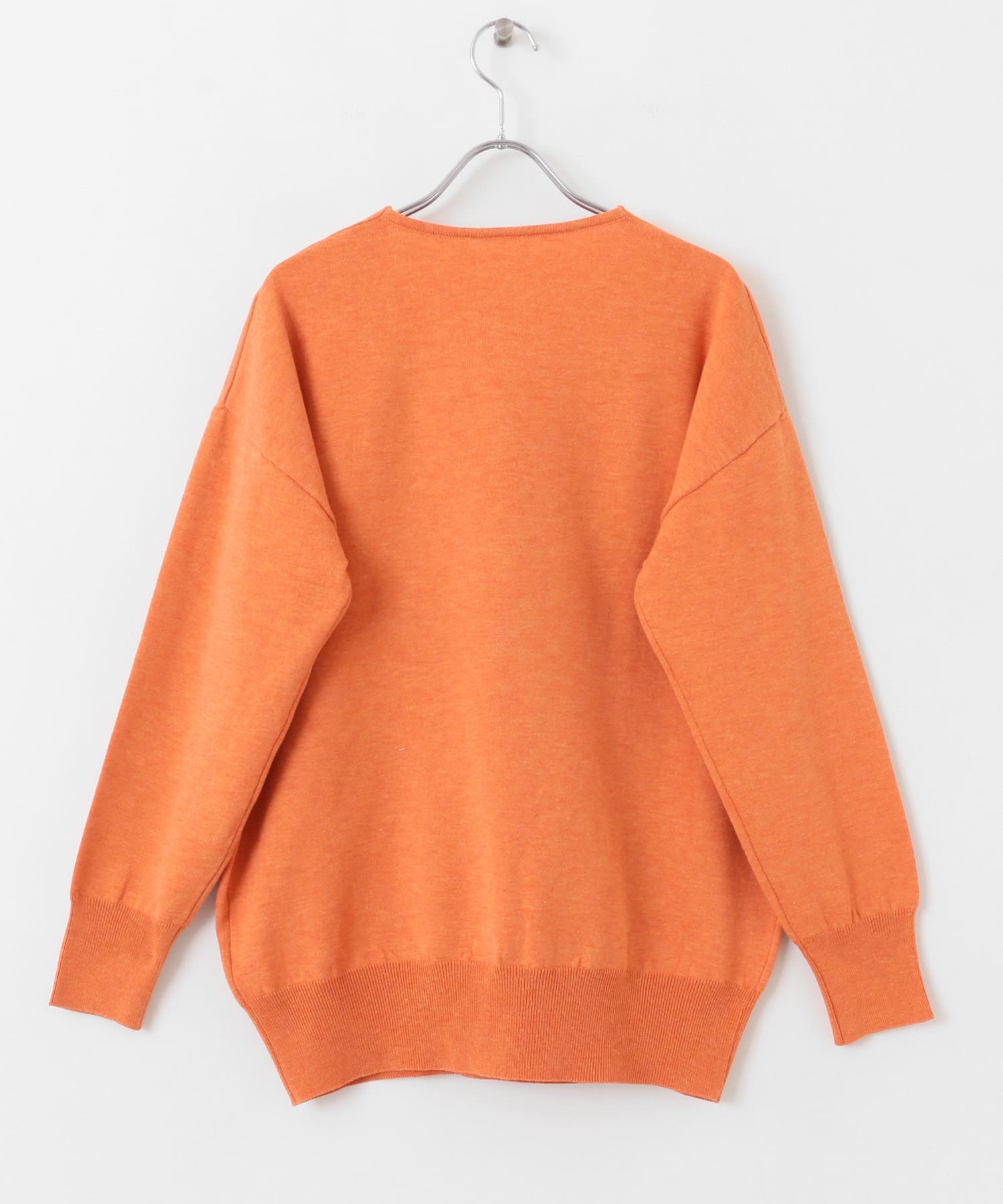 コットンタッチVネックセーター ORANGE one