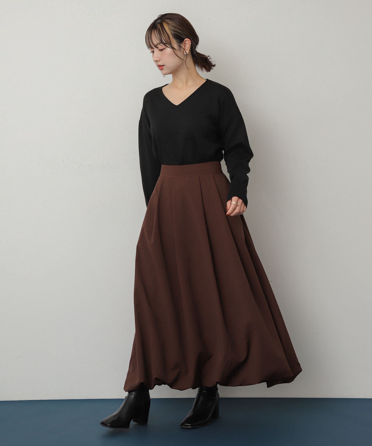 身長：158cm サイズ：one