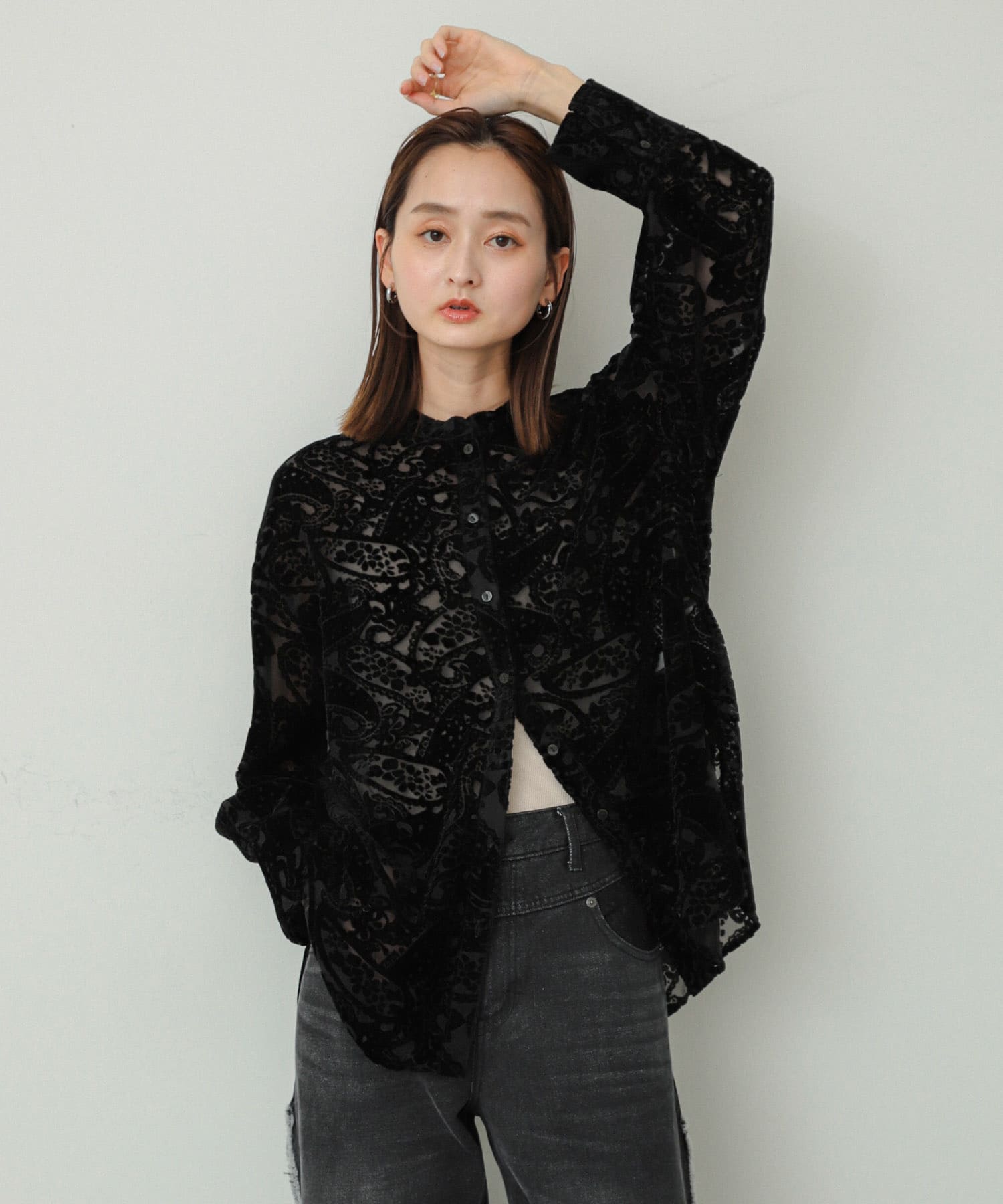 身長：169cm サイズ：one