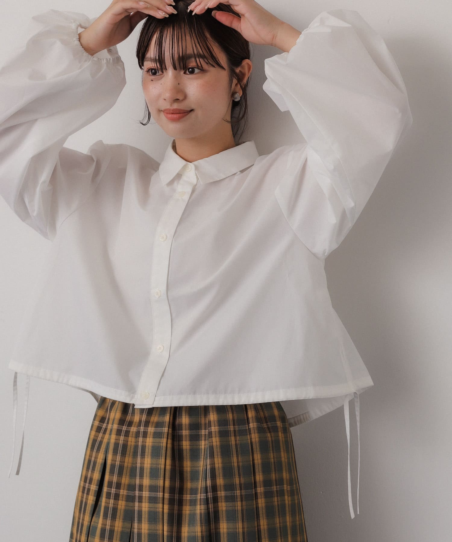 身長：158cm サイズ：one