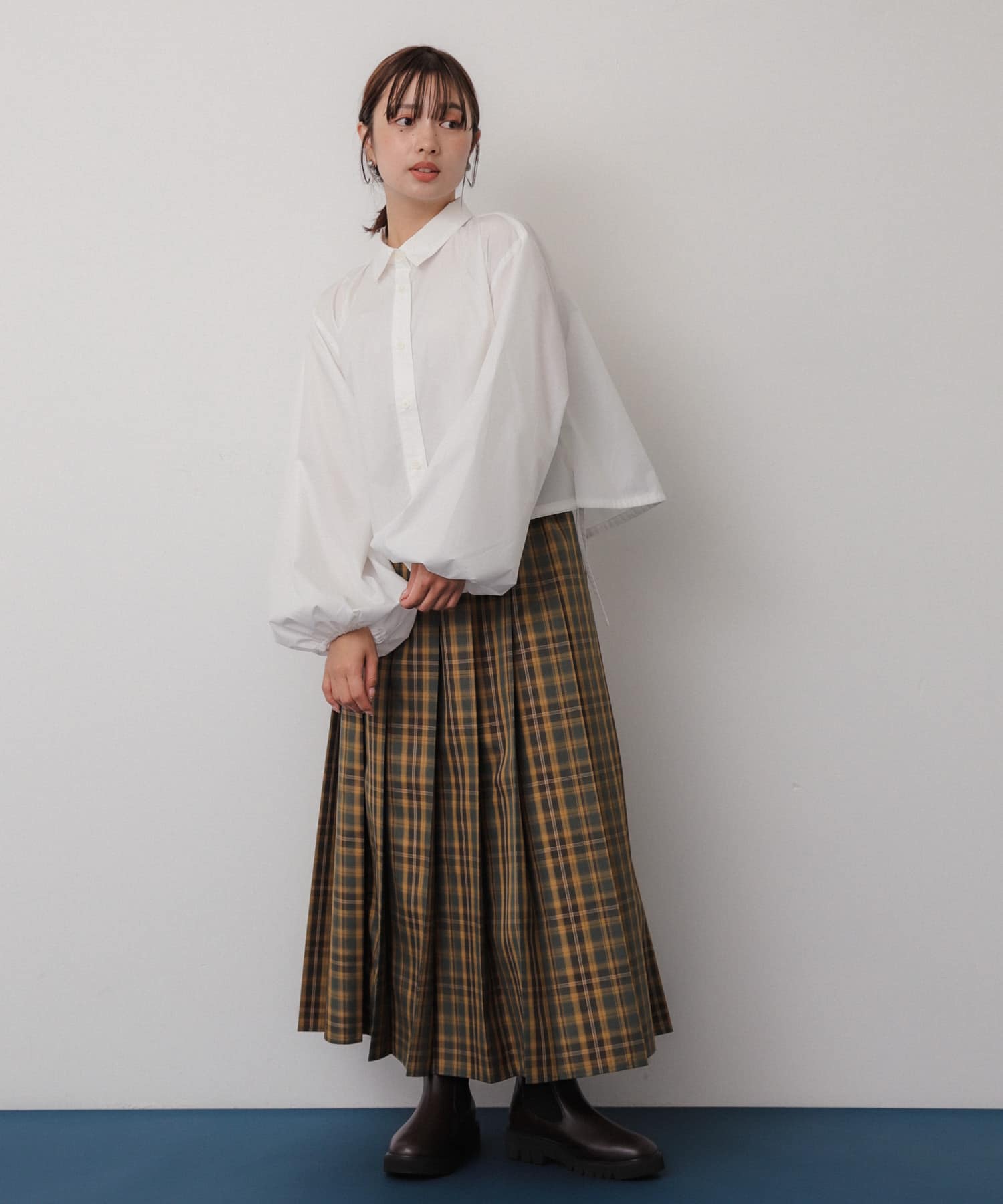 身長：158cm サイズ：one