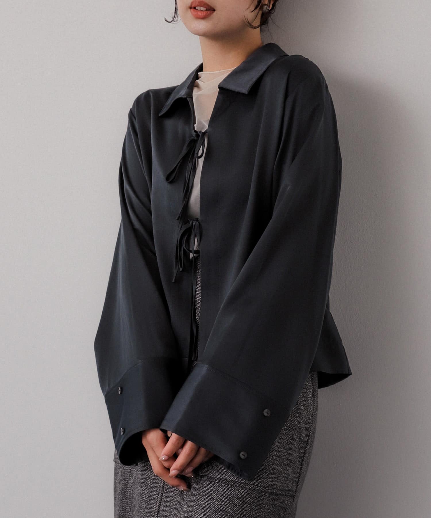 身長：158cm サイズ：one