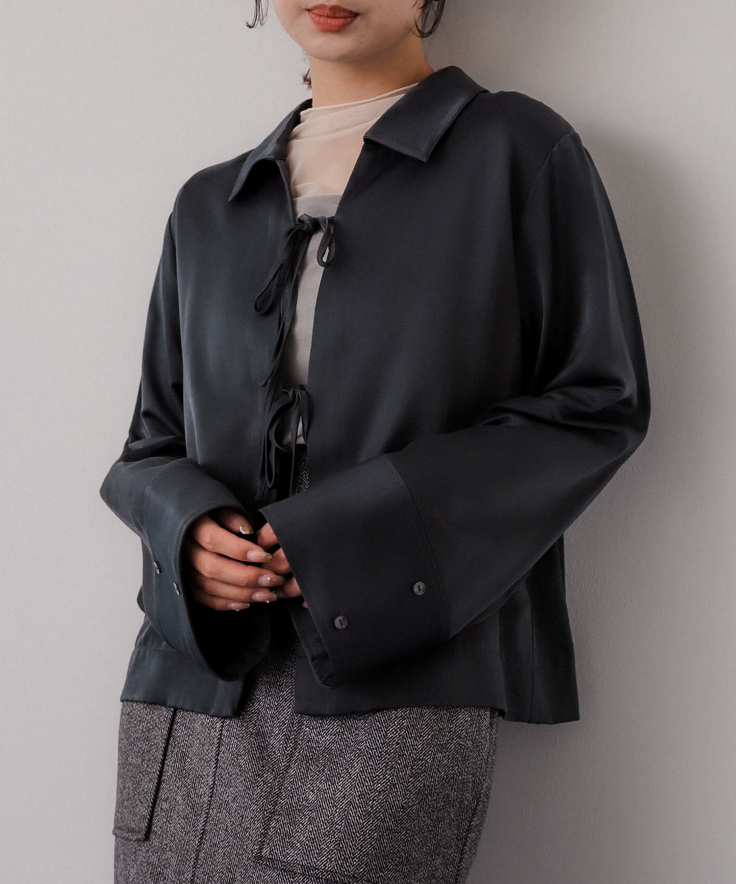 身長：158cm サイズ：one