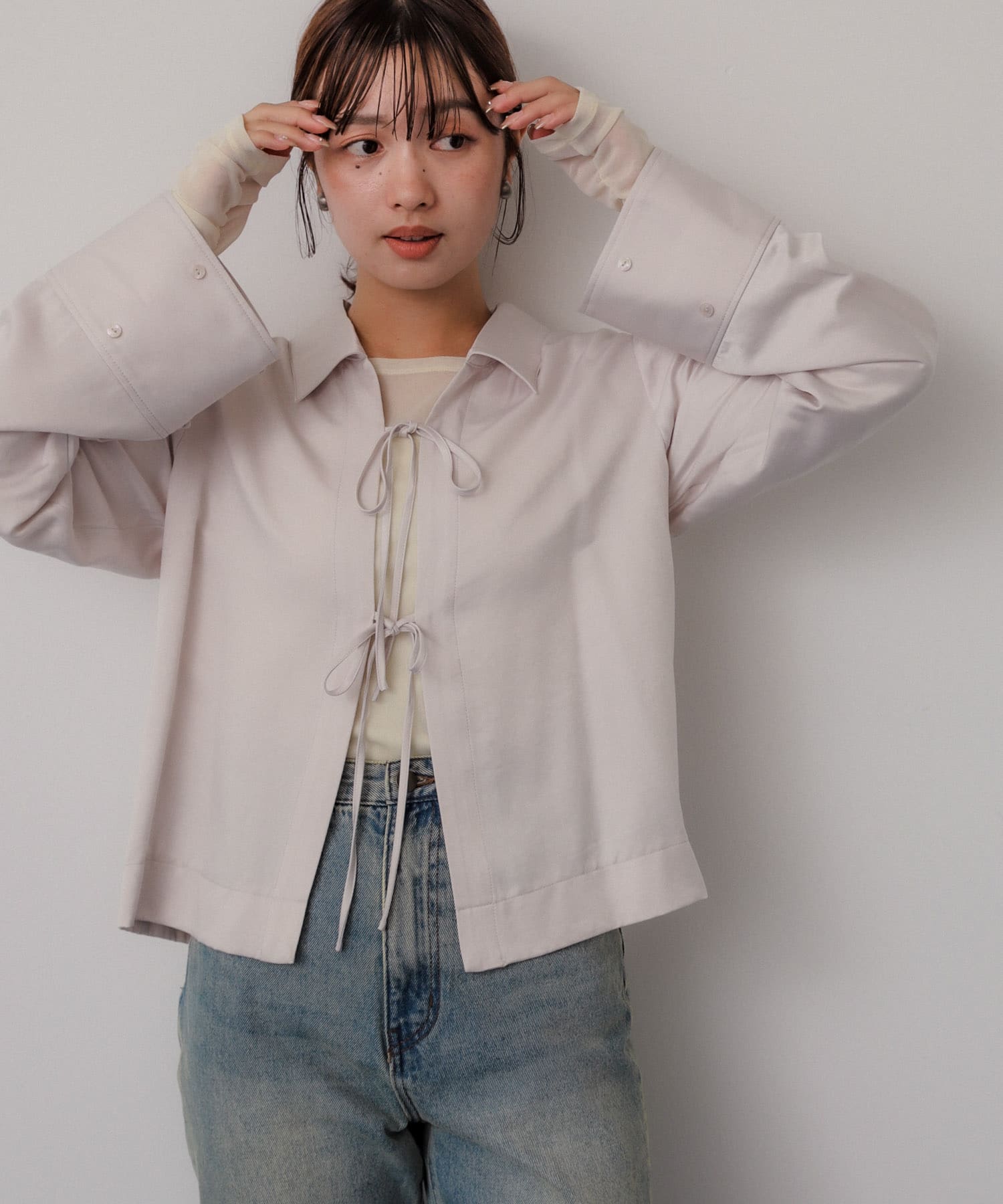 身長：158cm サイズ：one