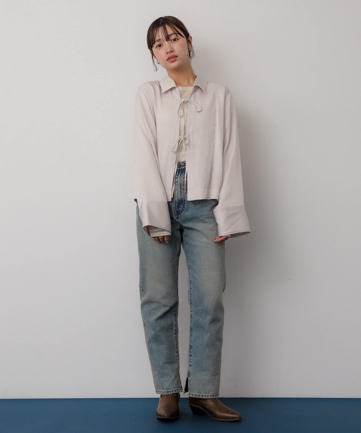 身長：158cm サイズ：one