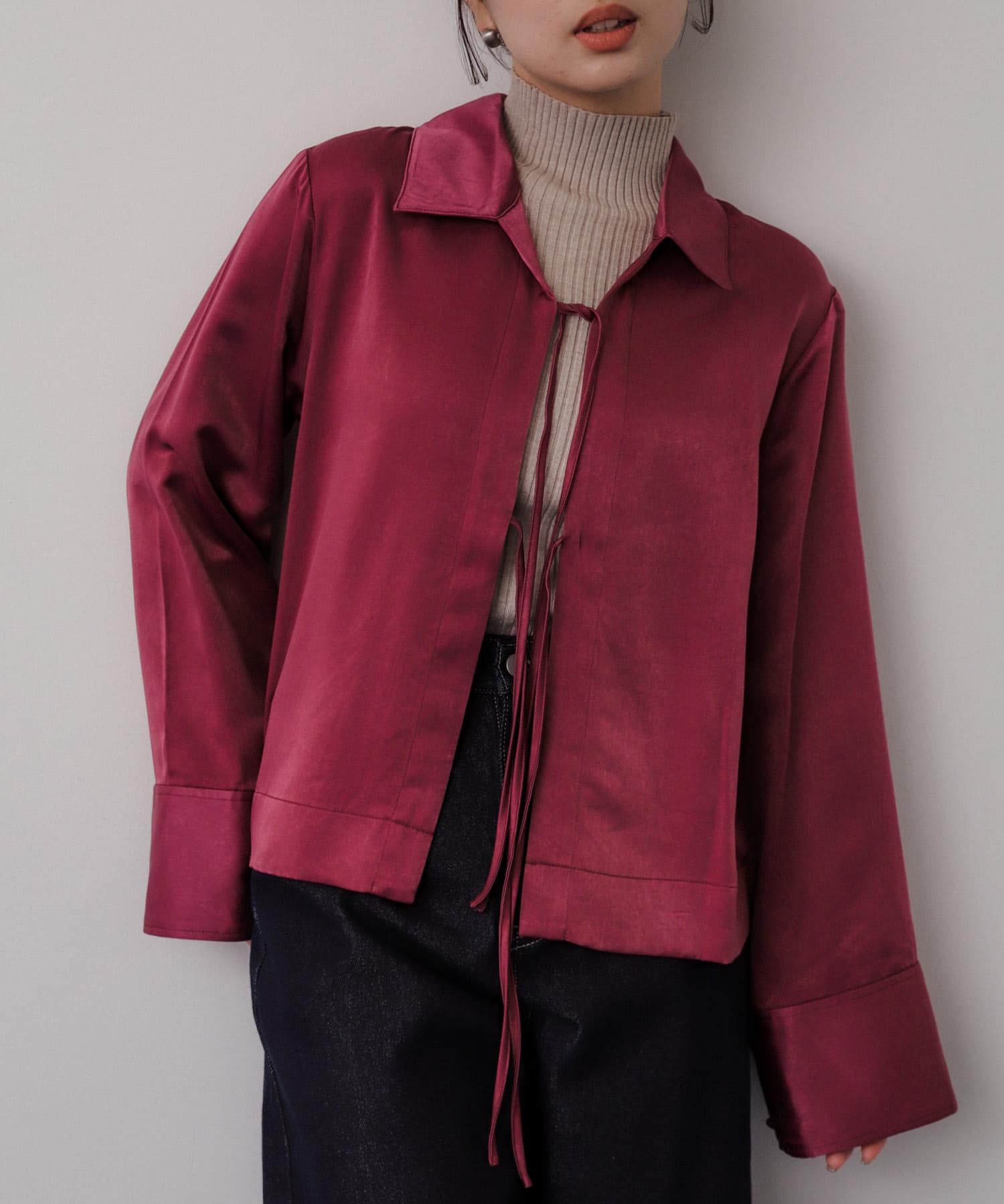 身長：158cm サイズ：one