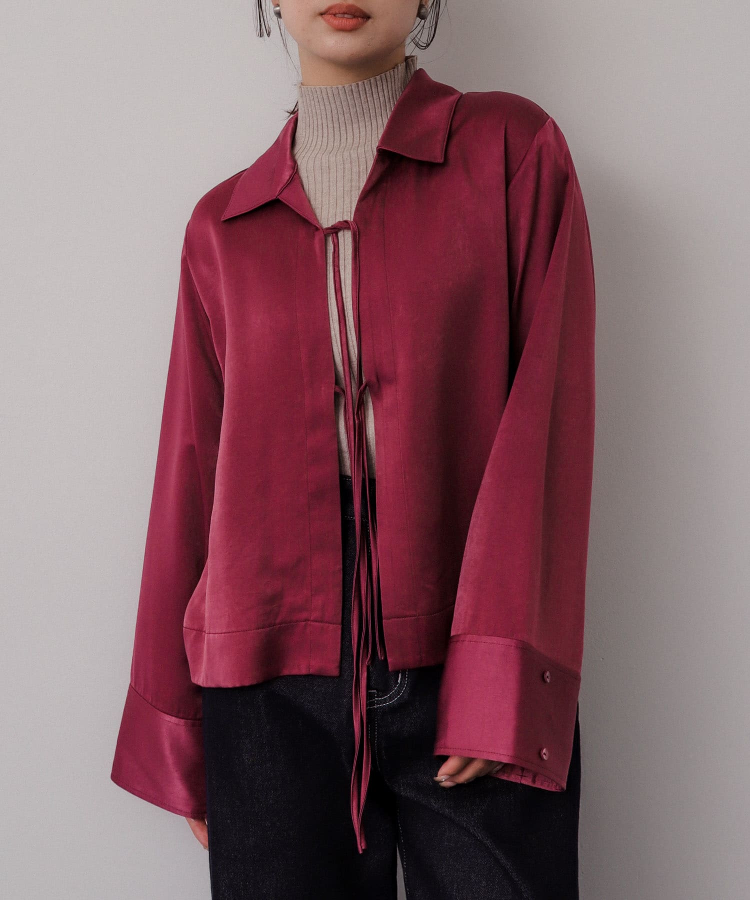 身長：158cm サイズ：one