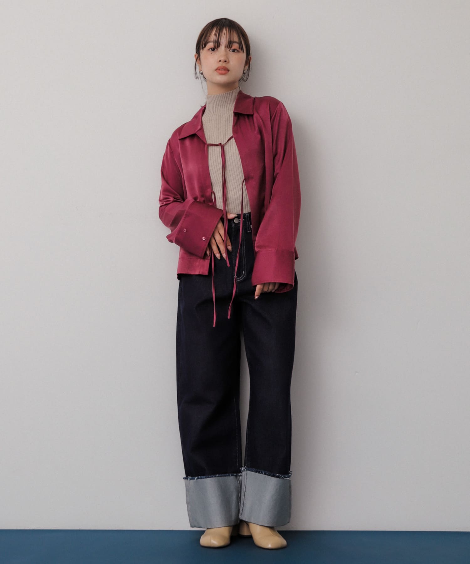 身長：158cm サイズ：one