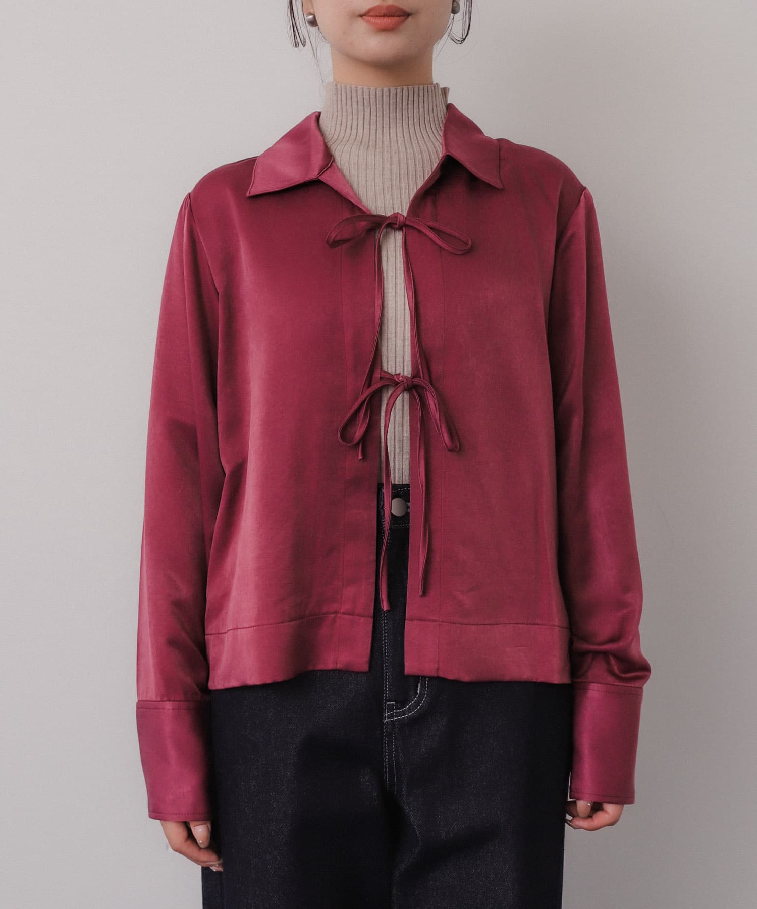 身長：158cm サイズ：one