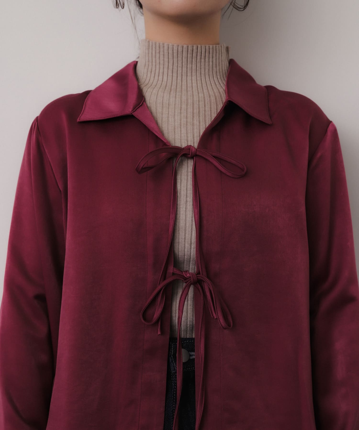 身長：158cm サイズ：one