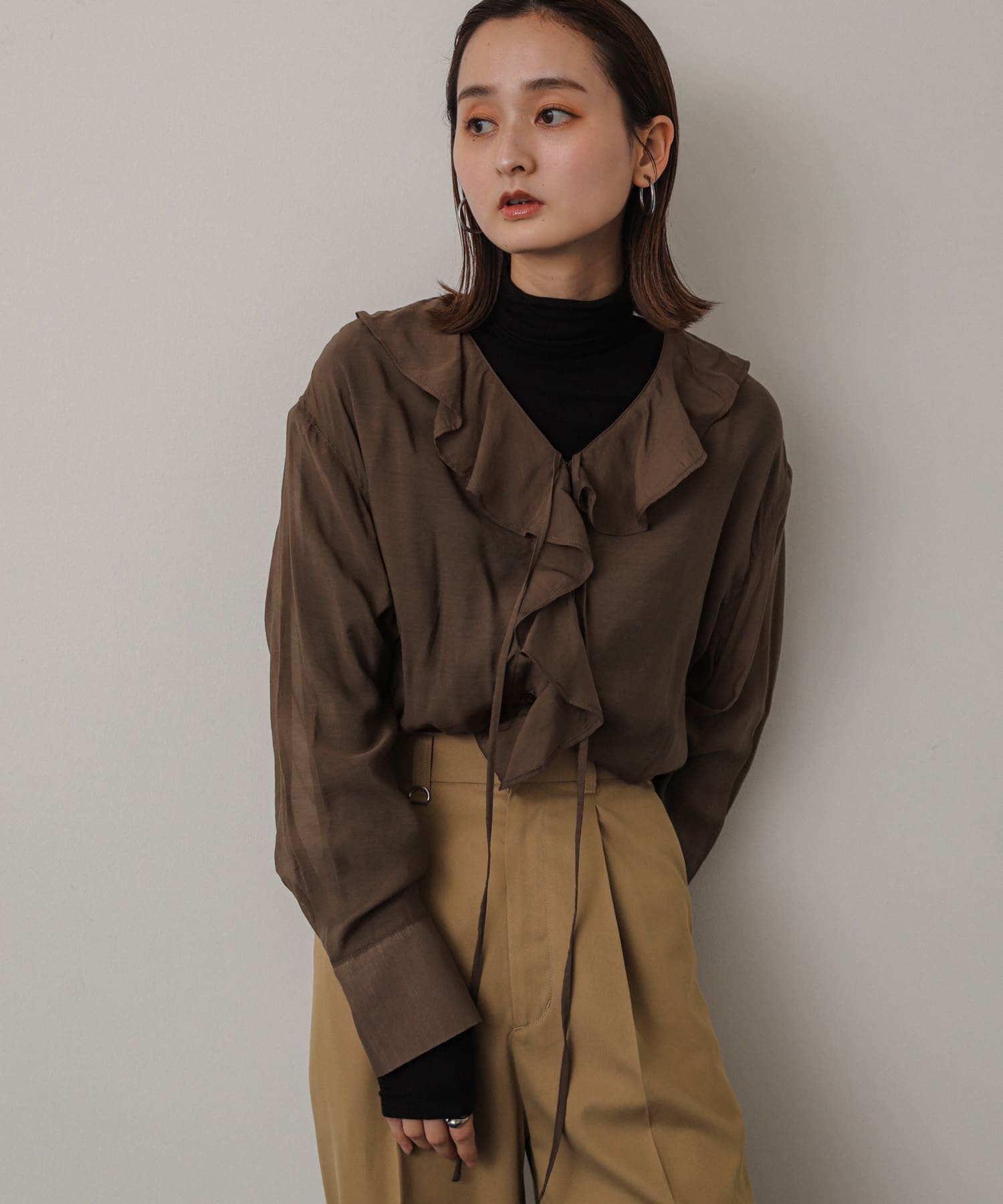 身長：169cm サイズ：one