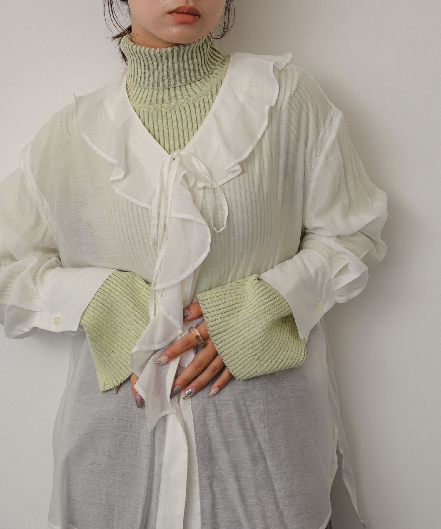 身長：158cm サイズ：one