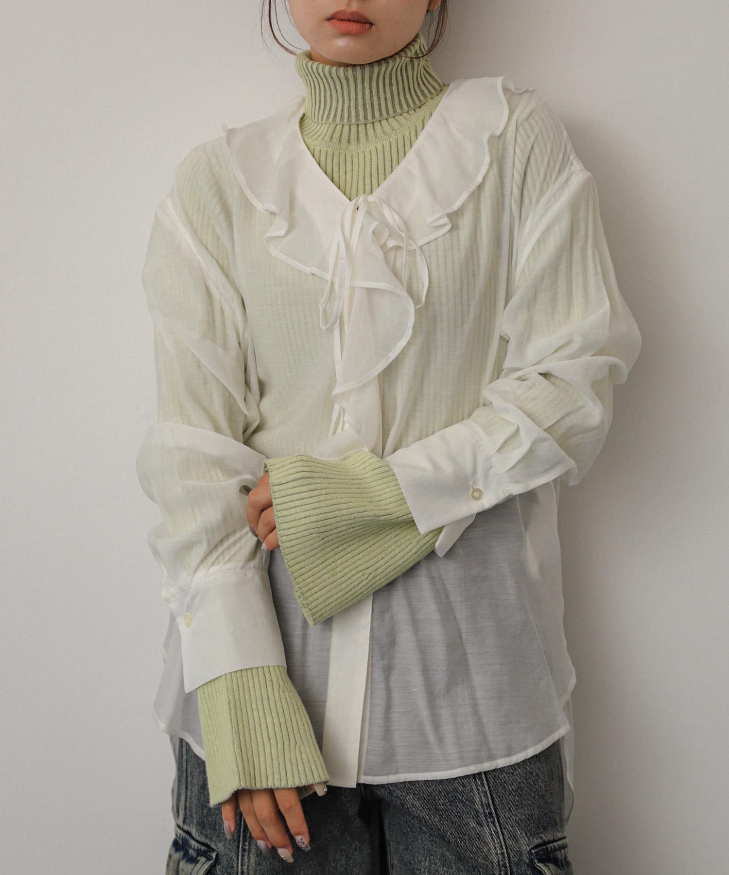 身長：158cm サイズ：one