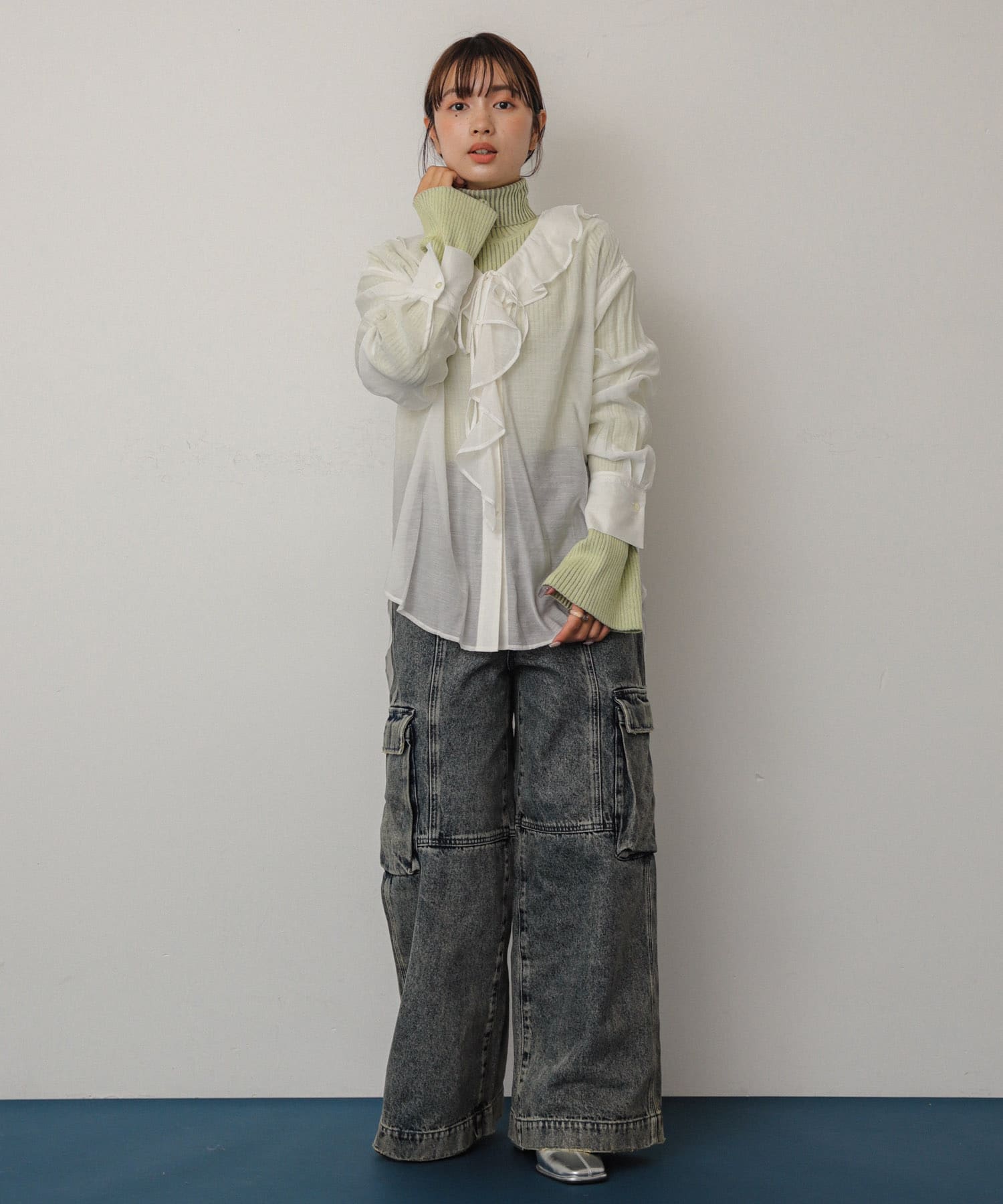 身長：158cm サイズ：one