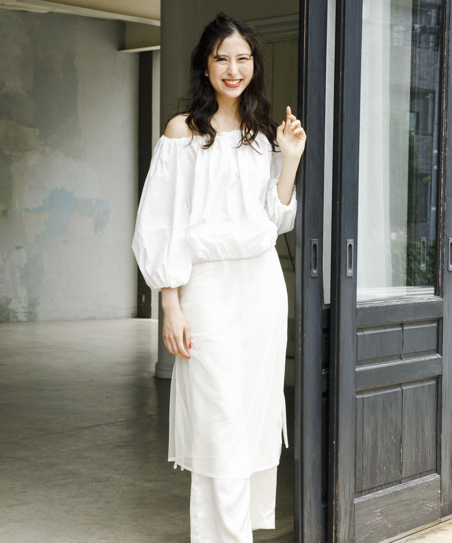 身長：168cm サイズ：one