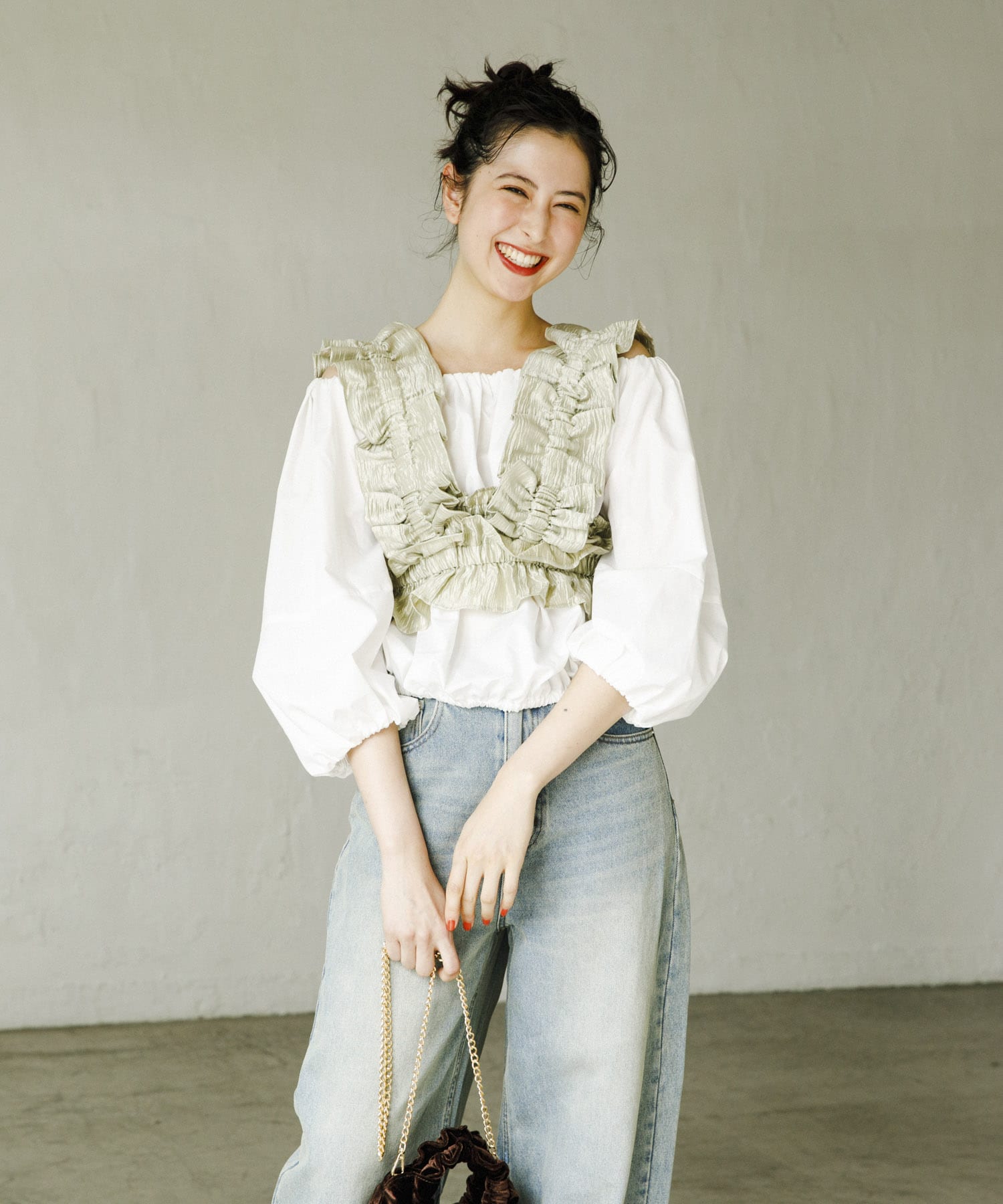 身長：168cm サイズ：one