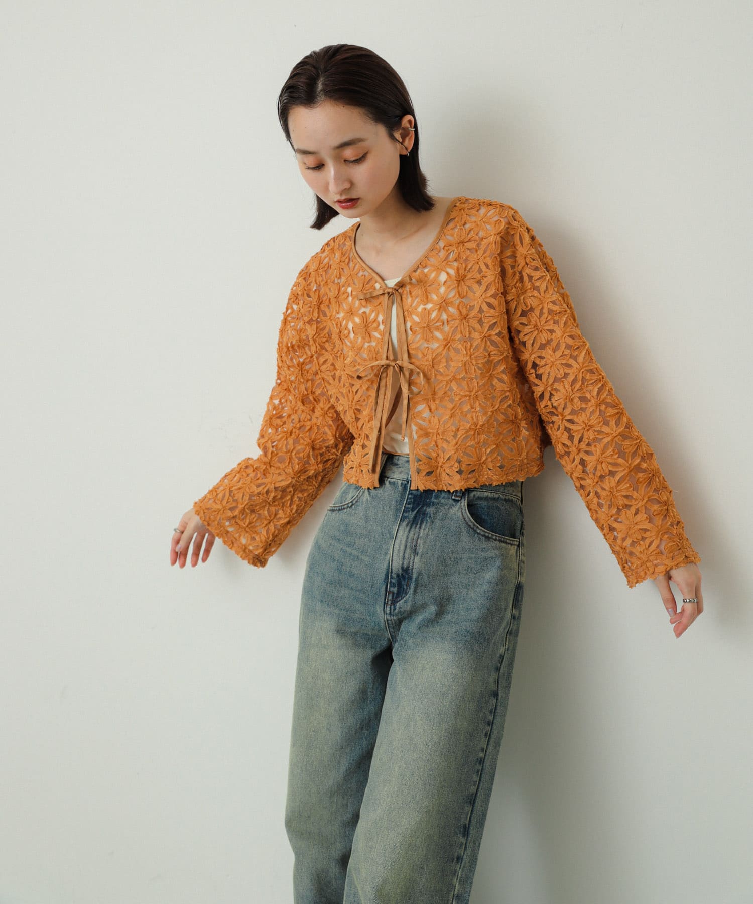 身長：169cm サイズ：one