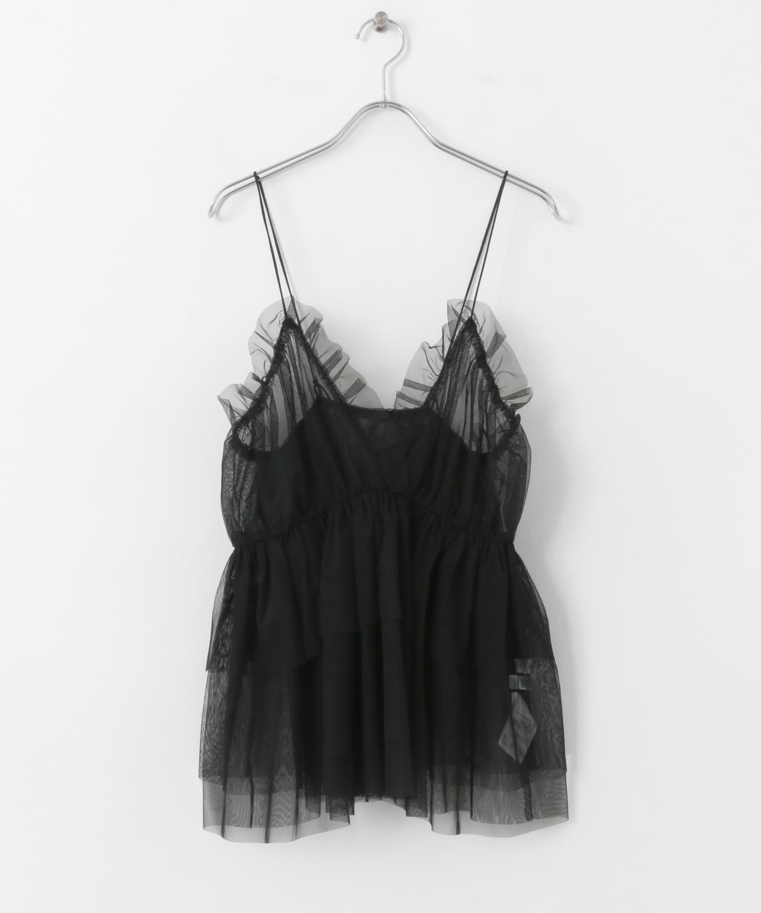 フリルチュールキャミチュニック BLACK one