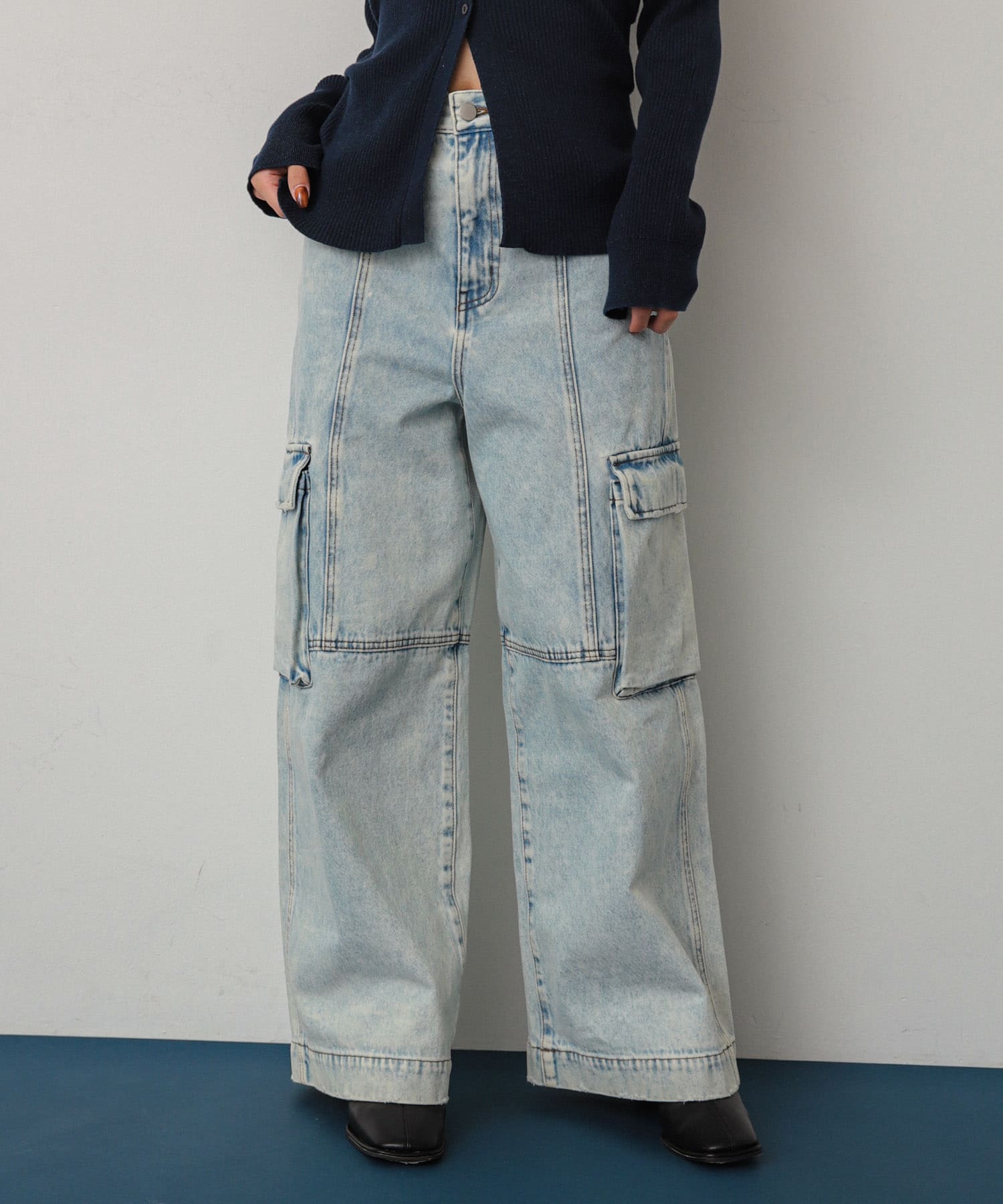 ヴィンテージデニムワイドパンツ