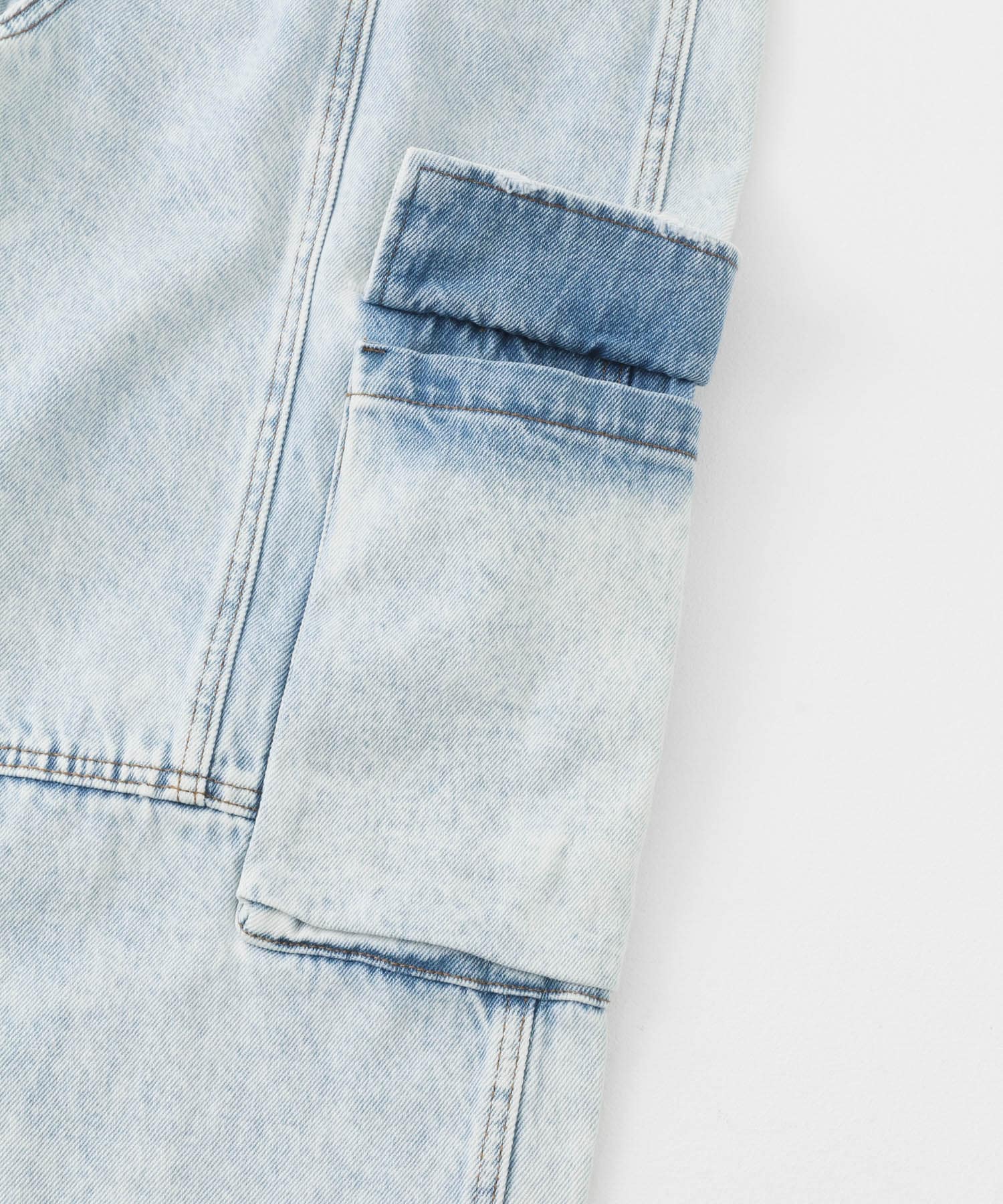 ヴィンテージデニムワイドパンツ L.INDIGO S