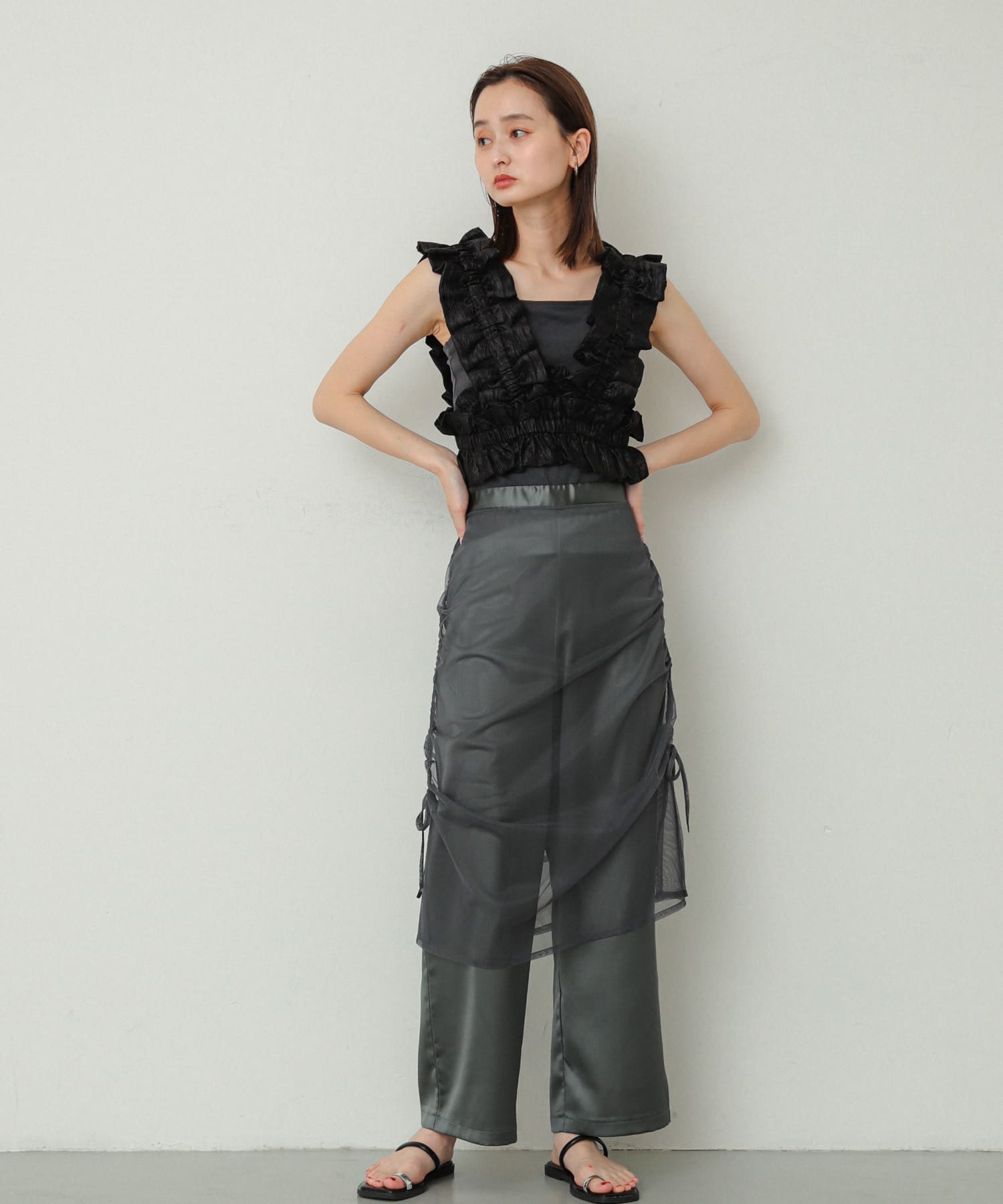 身長：169cm サイズ：one