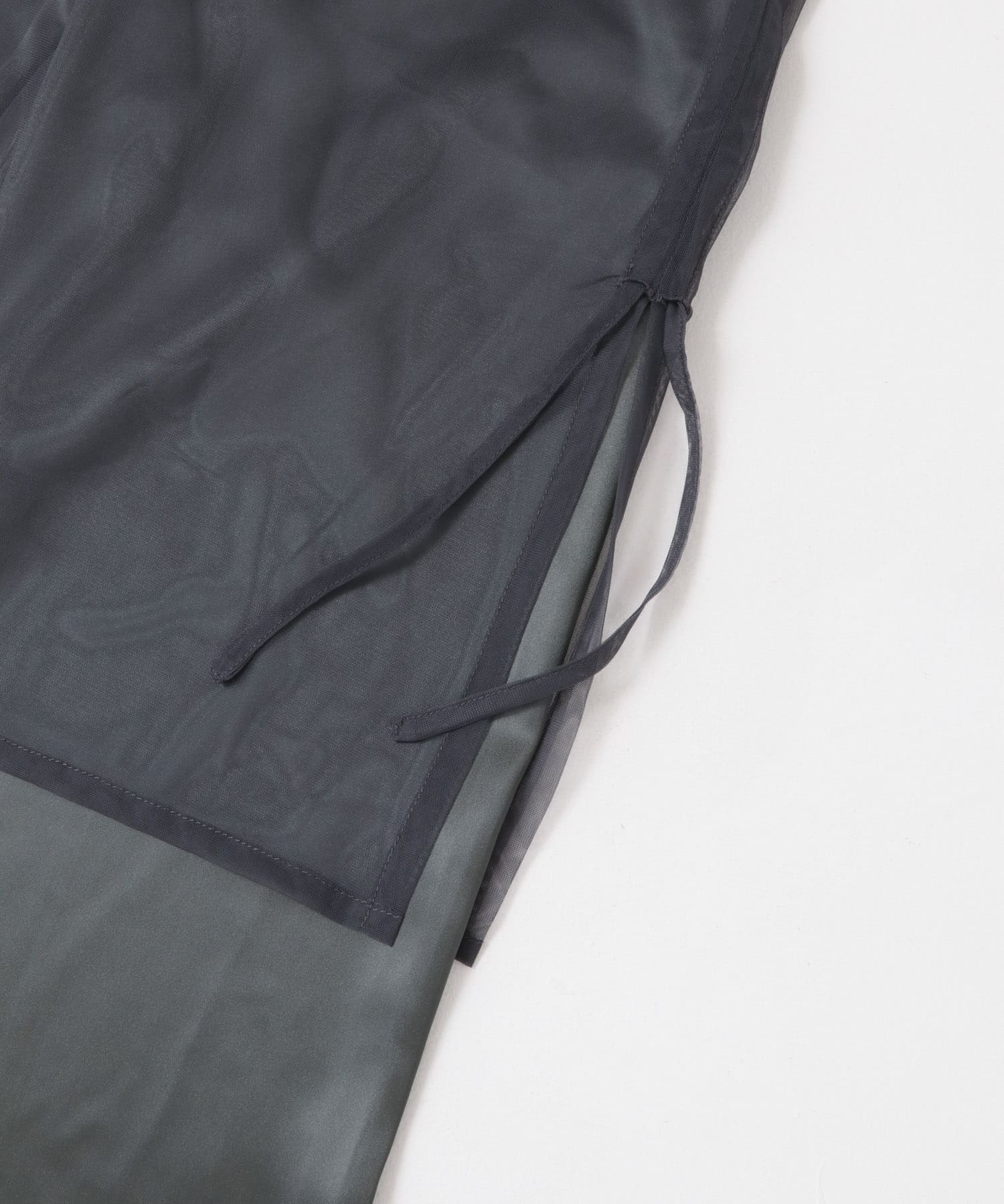 シャーリングシアースカートパンツ CHARCOAL one