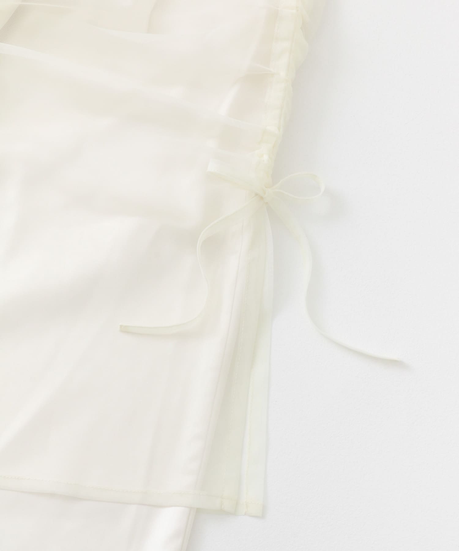 シャーリングシアースカートパンツ IVORY one