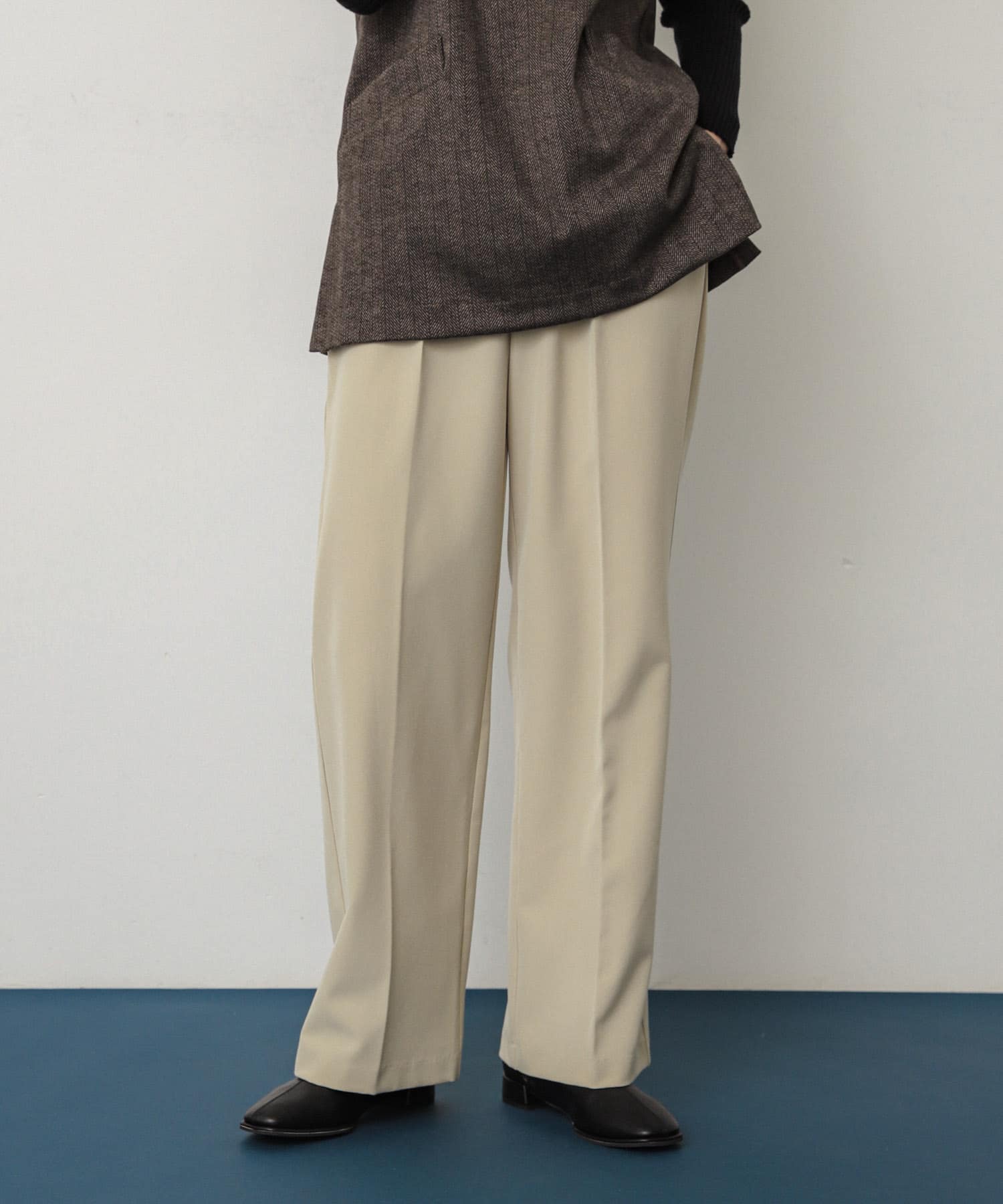 『TALLサイズ/WEB限定』センタープレスストレートパンツ