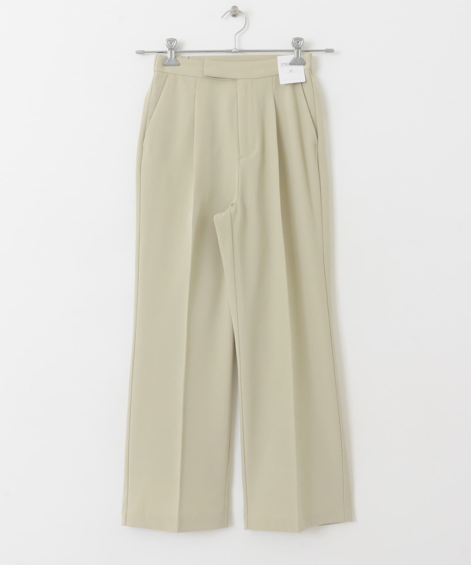 『TALLサイズ/WEB限定』センタープレスストレートパンツ BEIGE XS
