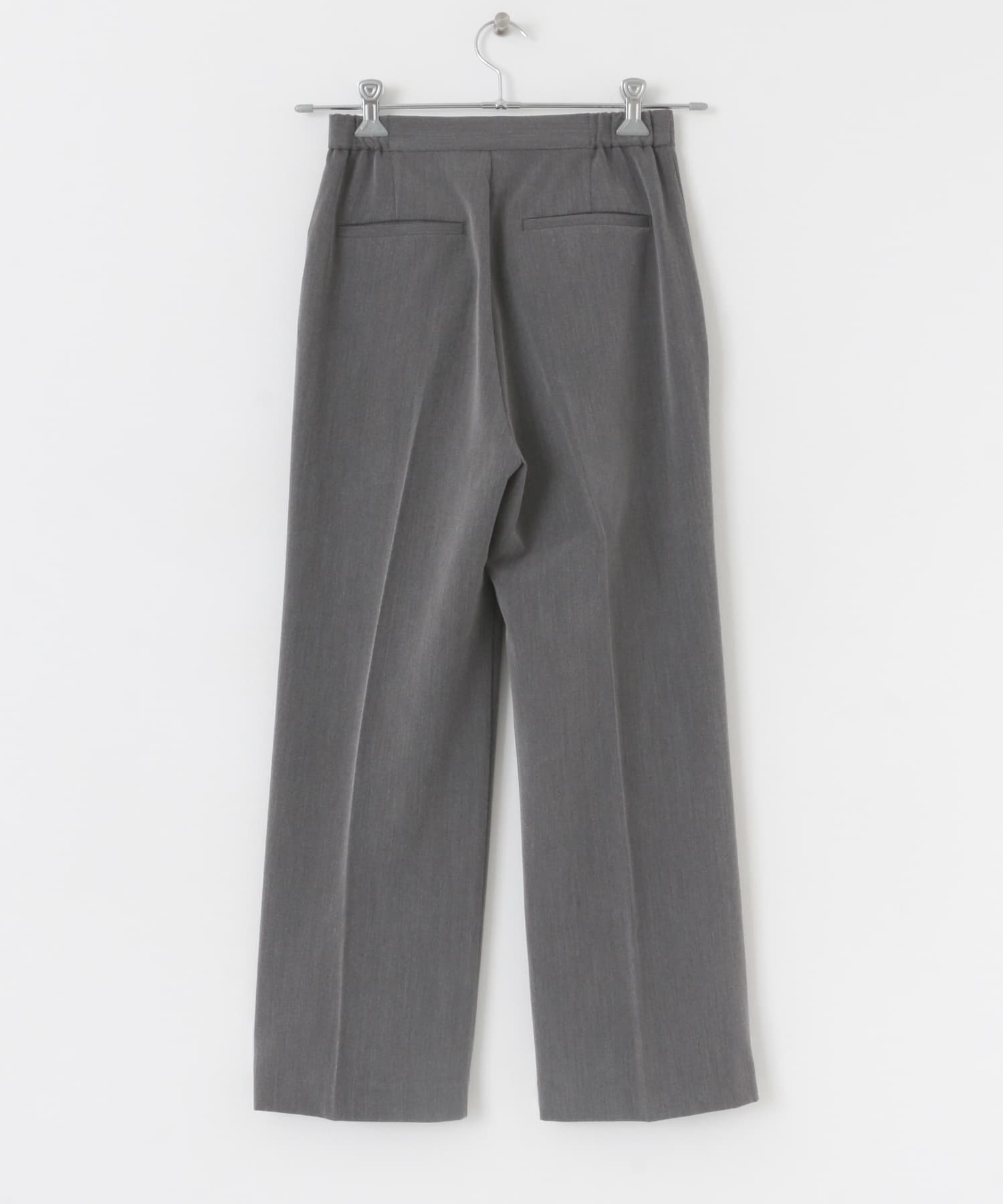 センタープレスストレートパンツ GRAY XS