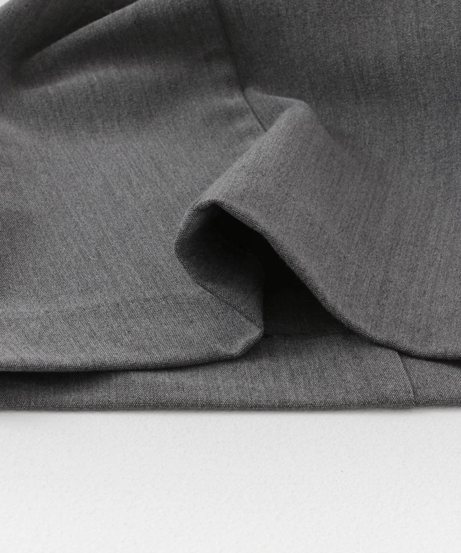 センタープレスストレートパンツ GRAY XS