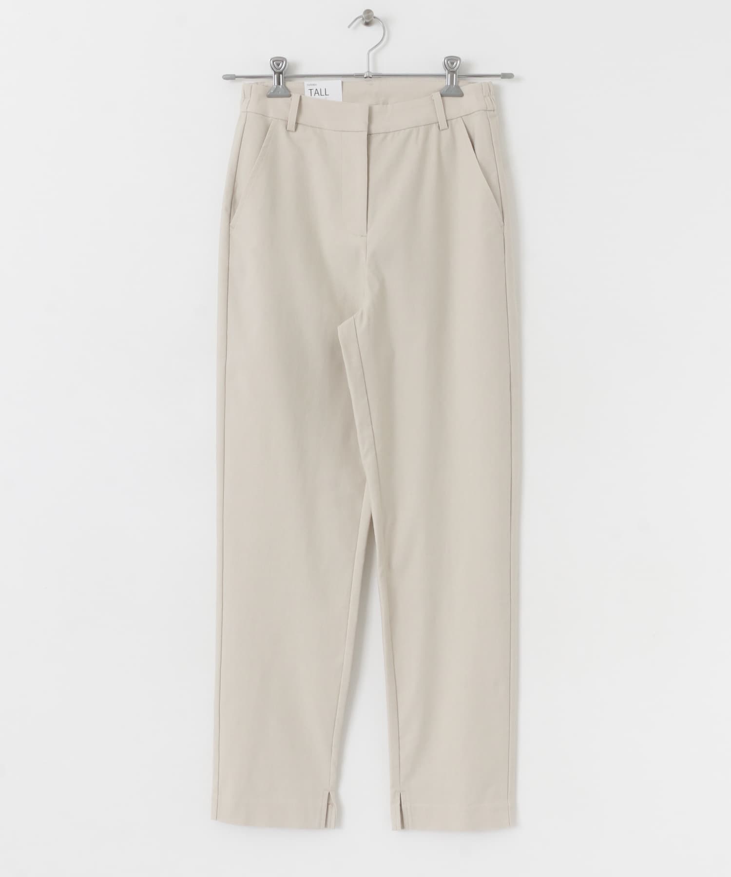 『TALLサイズあり』ストレッチスリムテーパードパンツ GREIGE XS