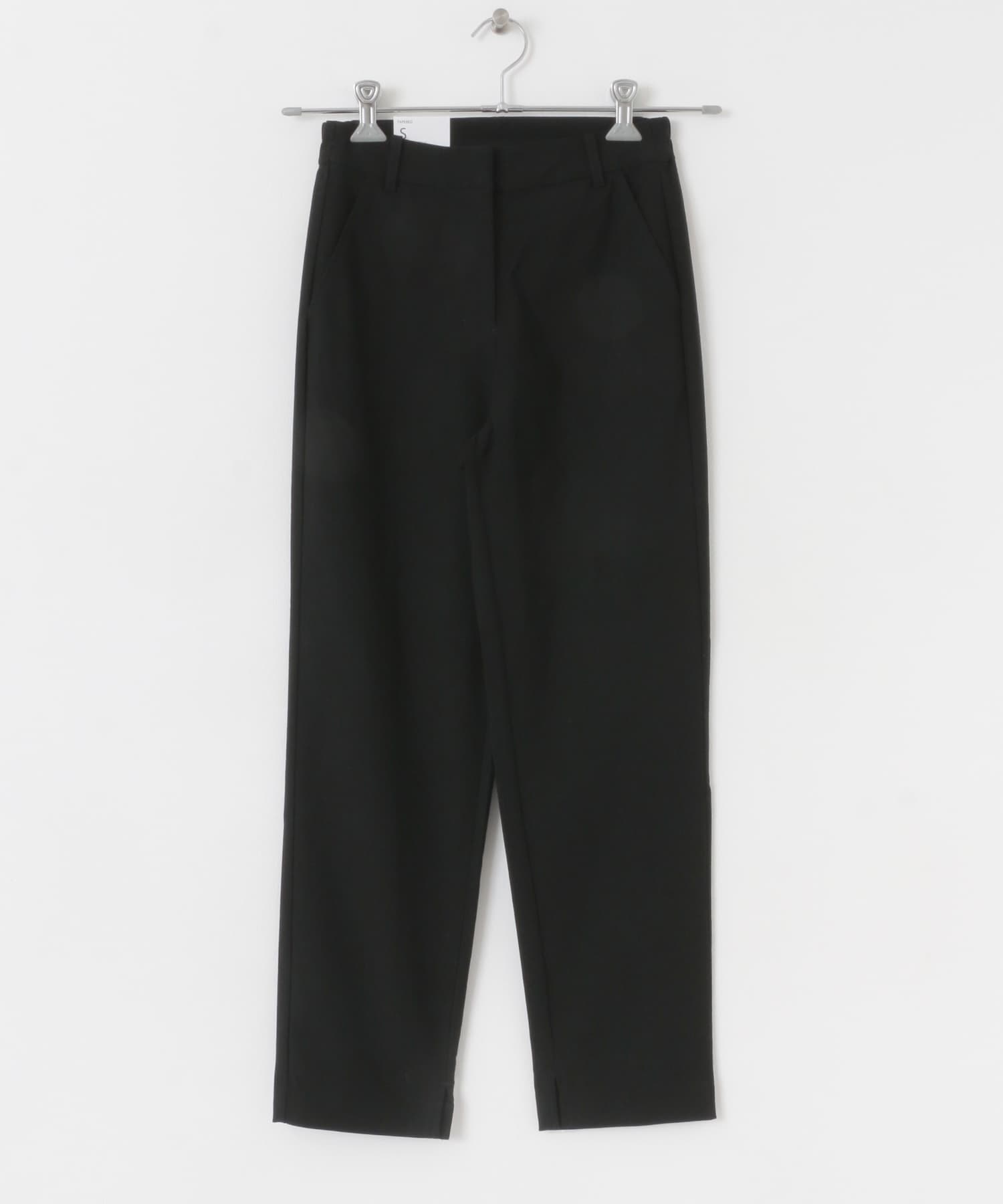 『TALLサイズあり』ストレッチスリムテーパードパンツ BLACK XS