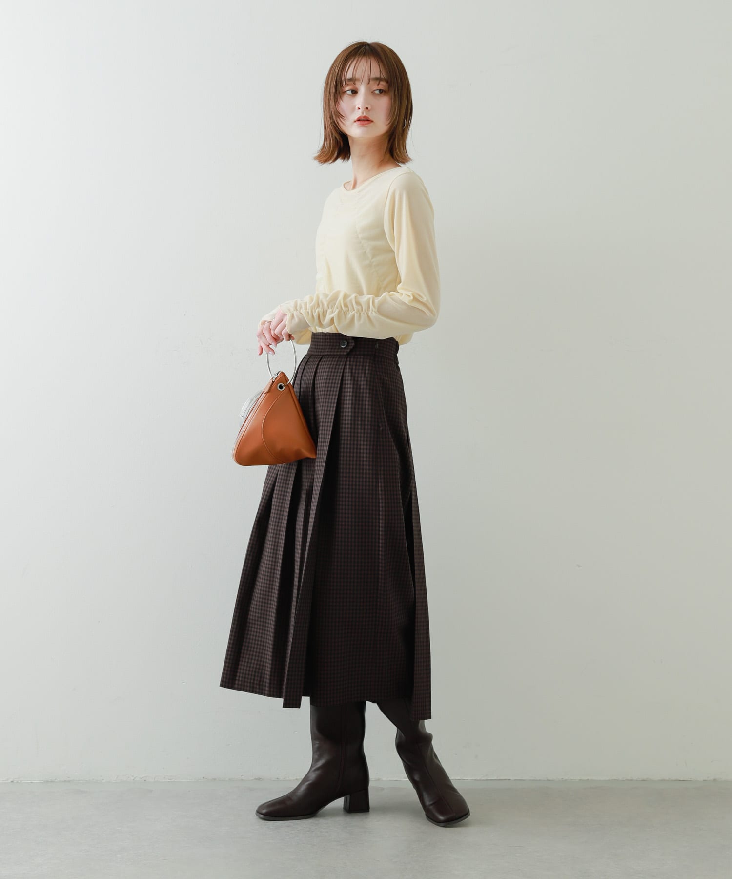身長：169cm サイズ：one
