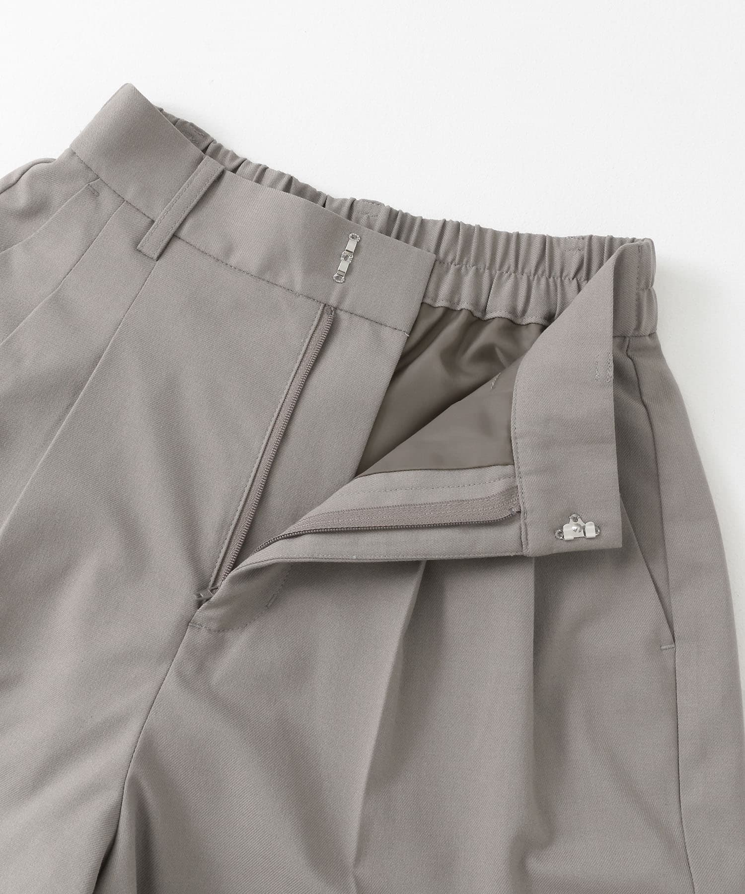 ダブルタックショートパンツ GRAY S