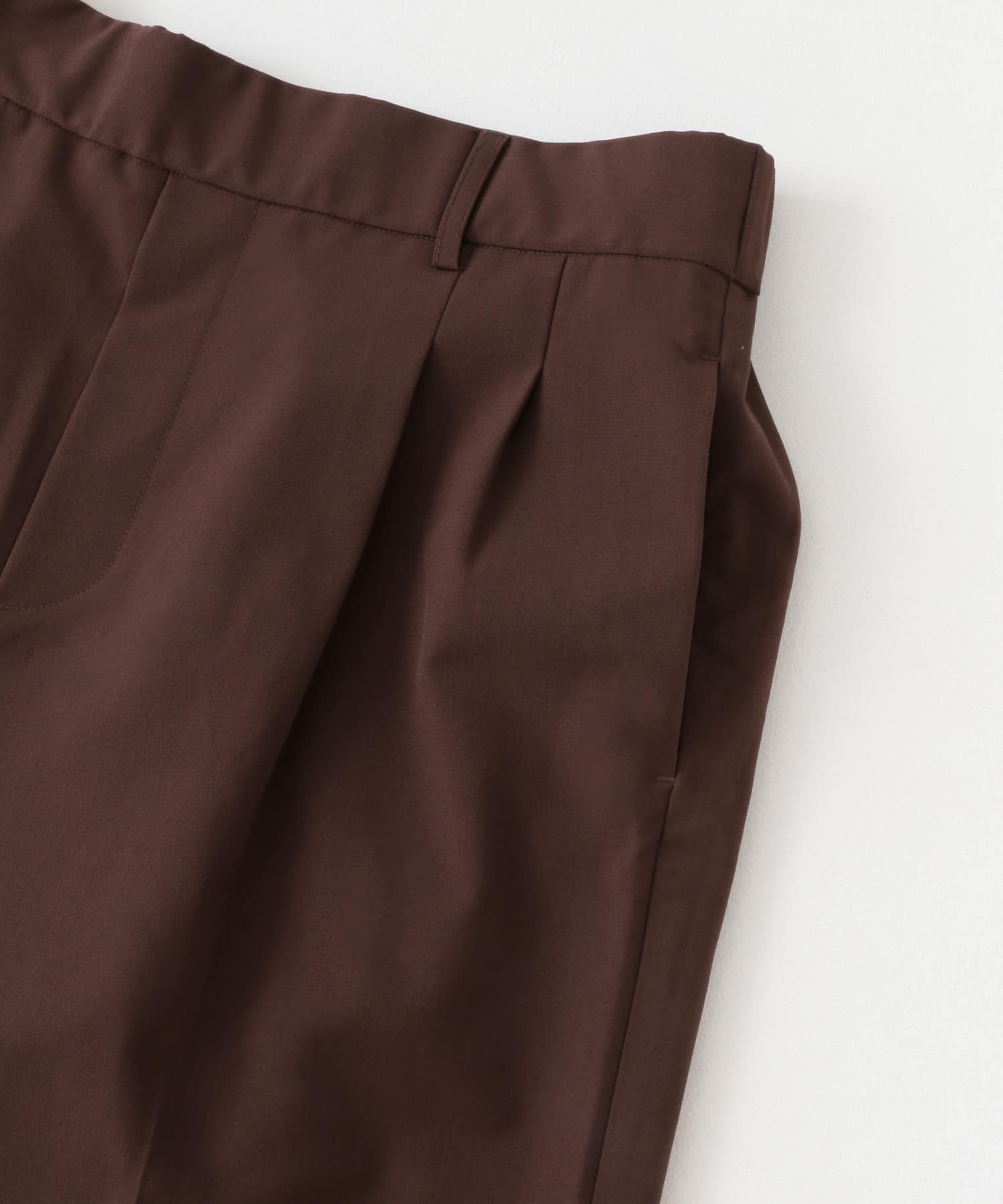 『一部WEB限定カラー』『TALLサイズ/WEB限定』ワイドイージーパンツ BROWN XS