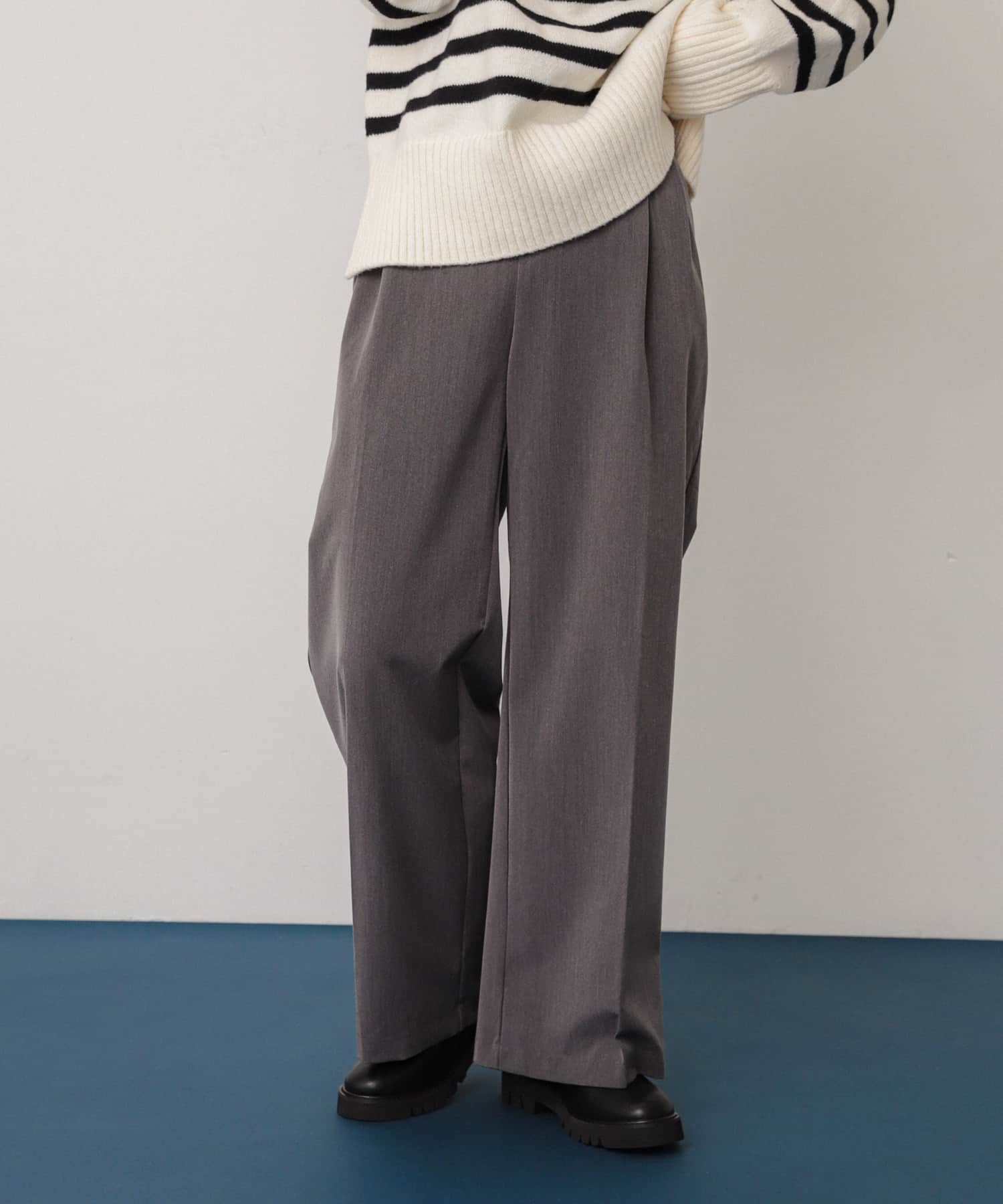 『一部WEB限定カラー』『TALLサイズ/WEB限定』ワイドイージーパンツ GRAY XS