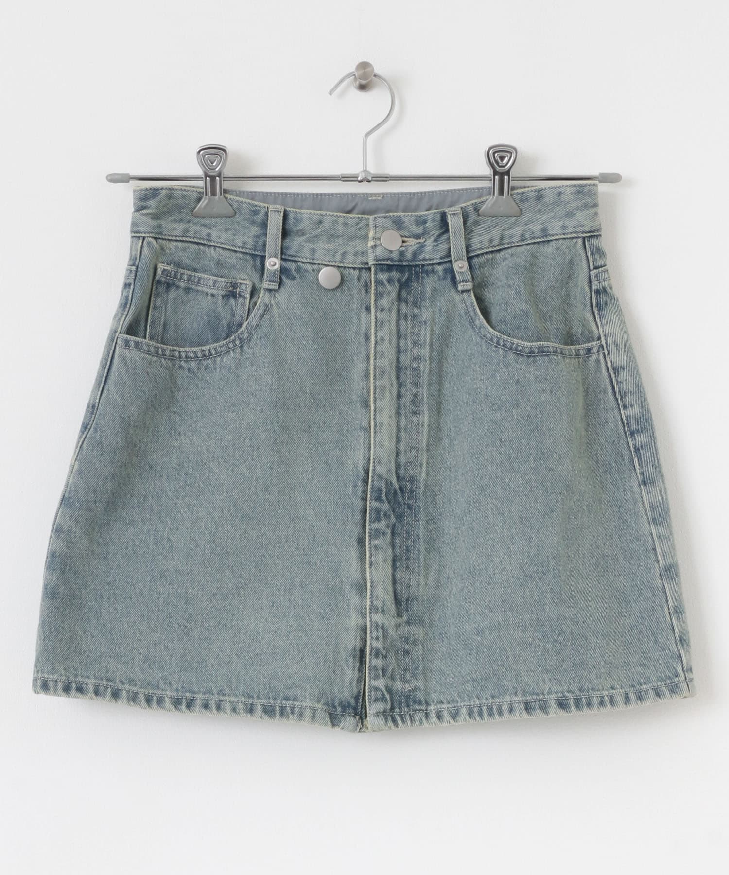 シシュウデニムミニスカート L.INDIGO S
