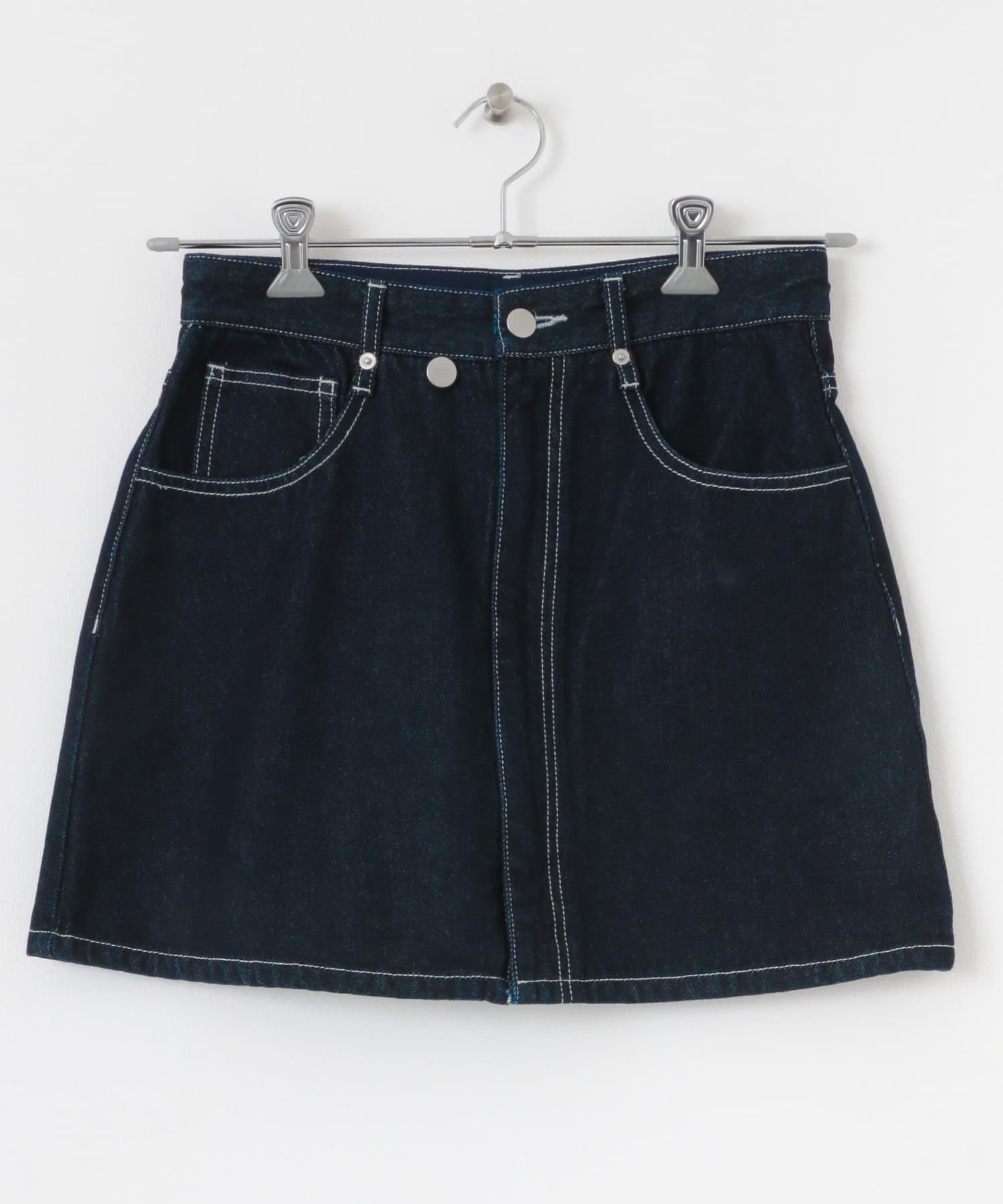 シシュウデニムミニスカート ONE WASH S