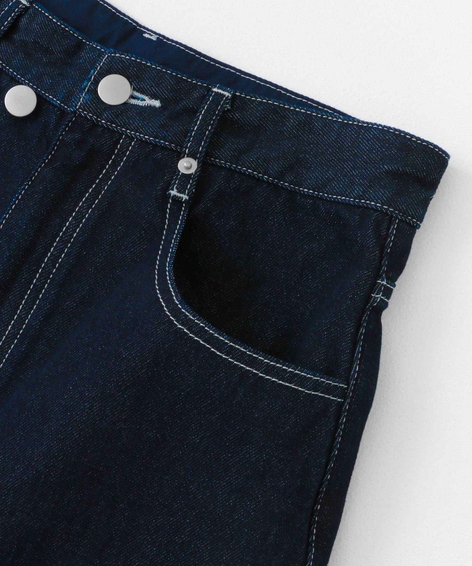 シシュウデニムミニスカート ONE WASH S